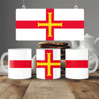 Guernsey Flag Mug | Patriotic Coffee Cup | Gift for Expats, Guernsey Heritage & Travelers