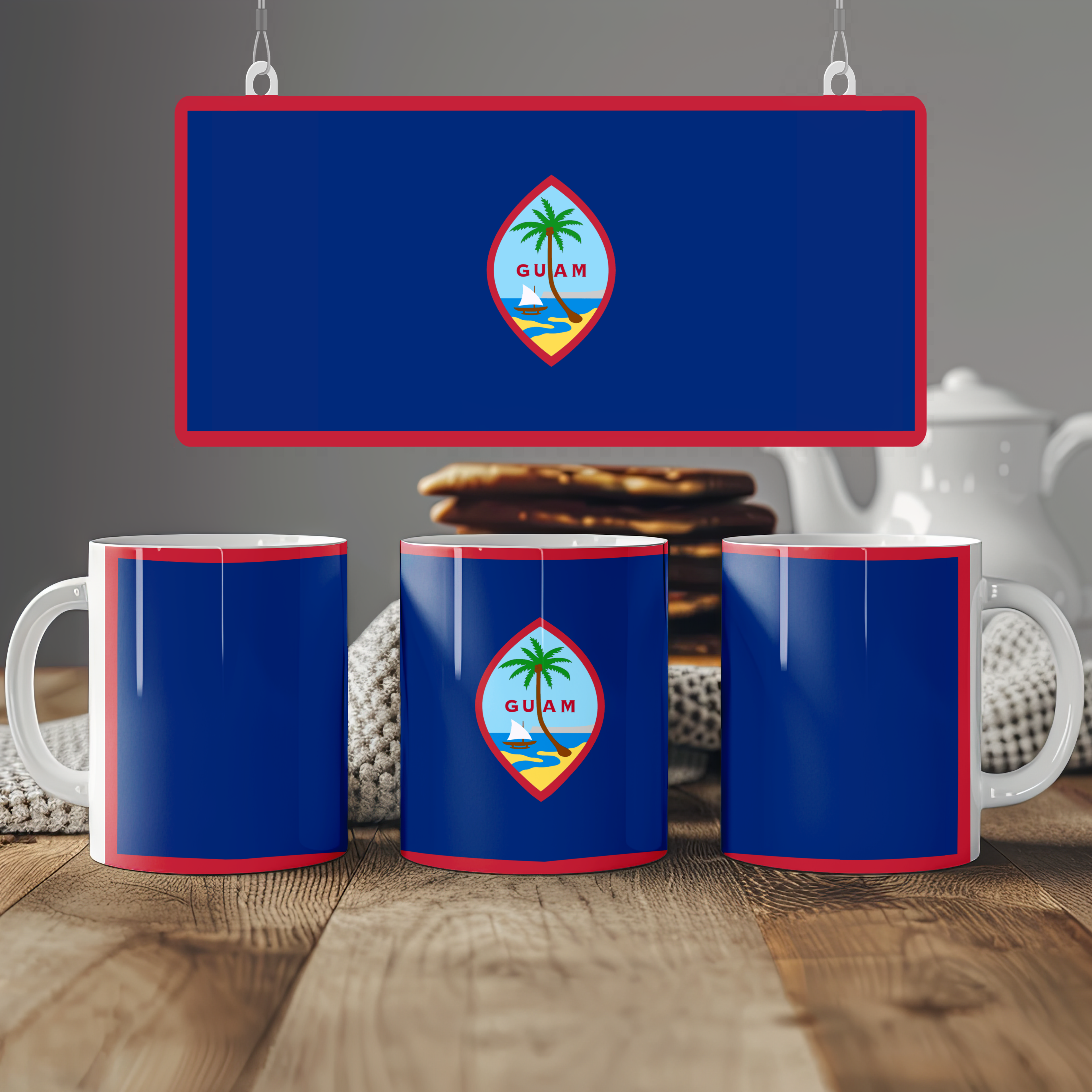 Guam Flag Mug | Patriotic Coffee Cup | Gift for Expats, Guam Heritage & Travelers
