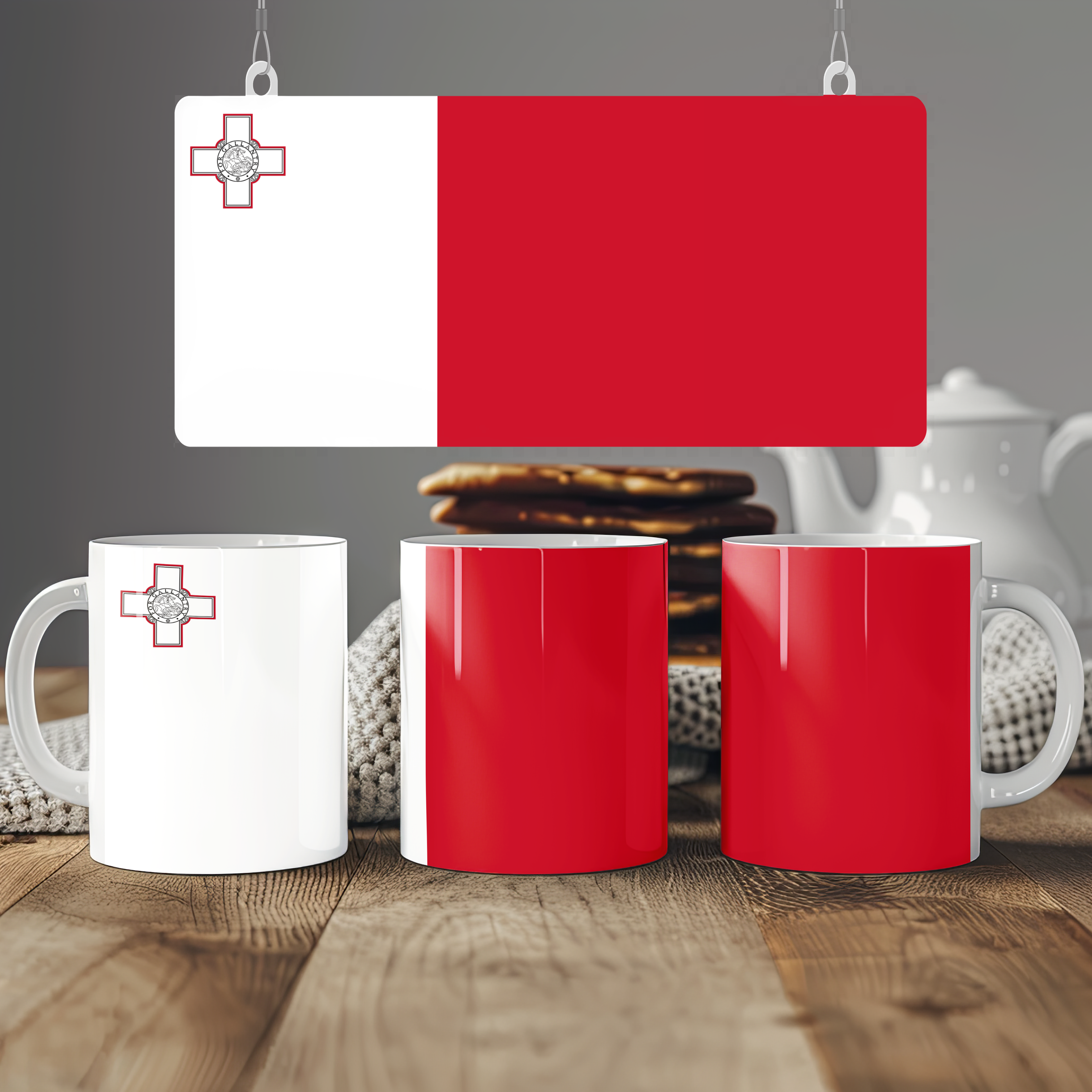 Malta Flag Mug | Patriotic Coffee Cup | Gift for Expats, Malta Heritage & Travelers