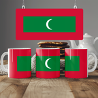Maldives Flag Mug | Patriotic Coffee Cup | Gift for Expats, Maldives Heritage & Travelers