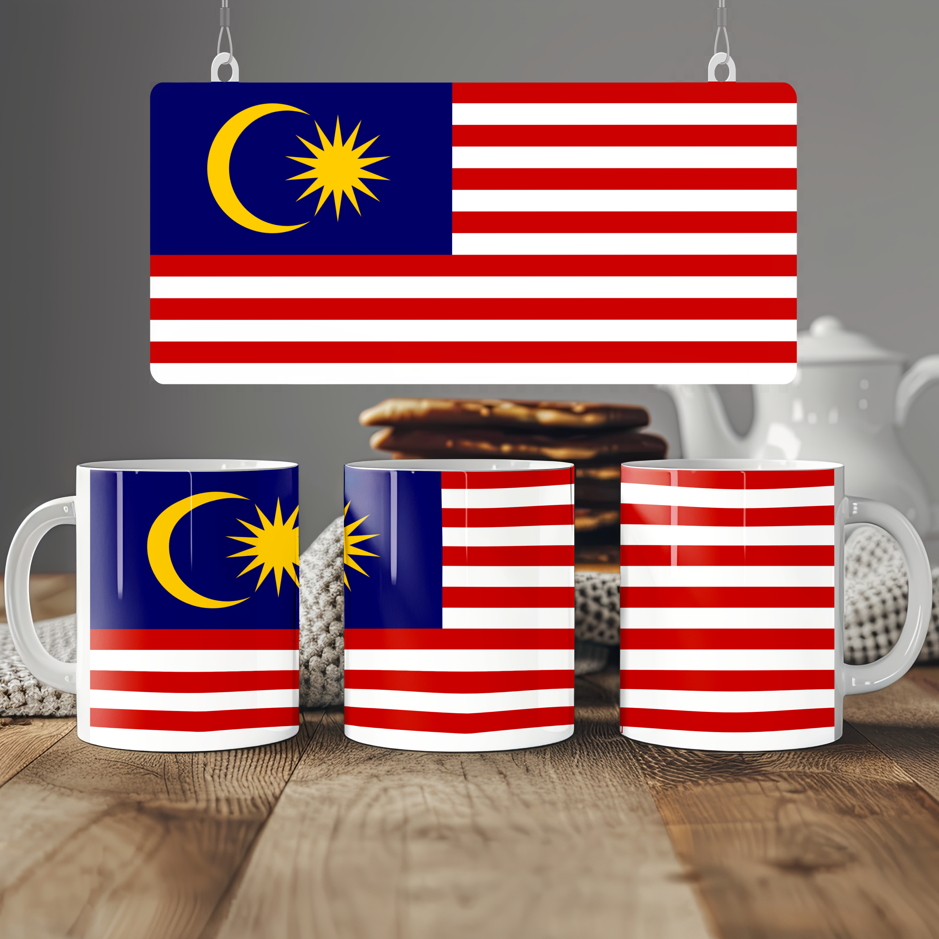 Malaysia Flag Mug | Patriotic Coffee Cup | Gift for Expats, Malaysia Heritage & Travelers