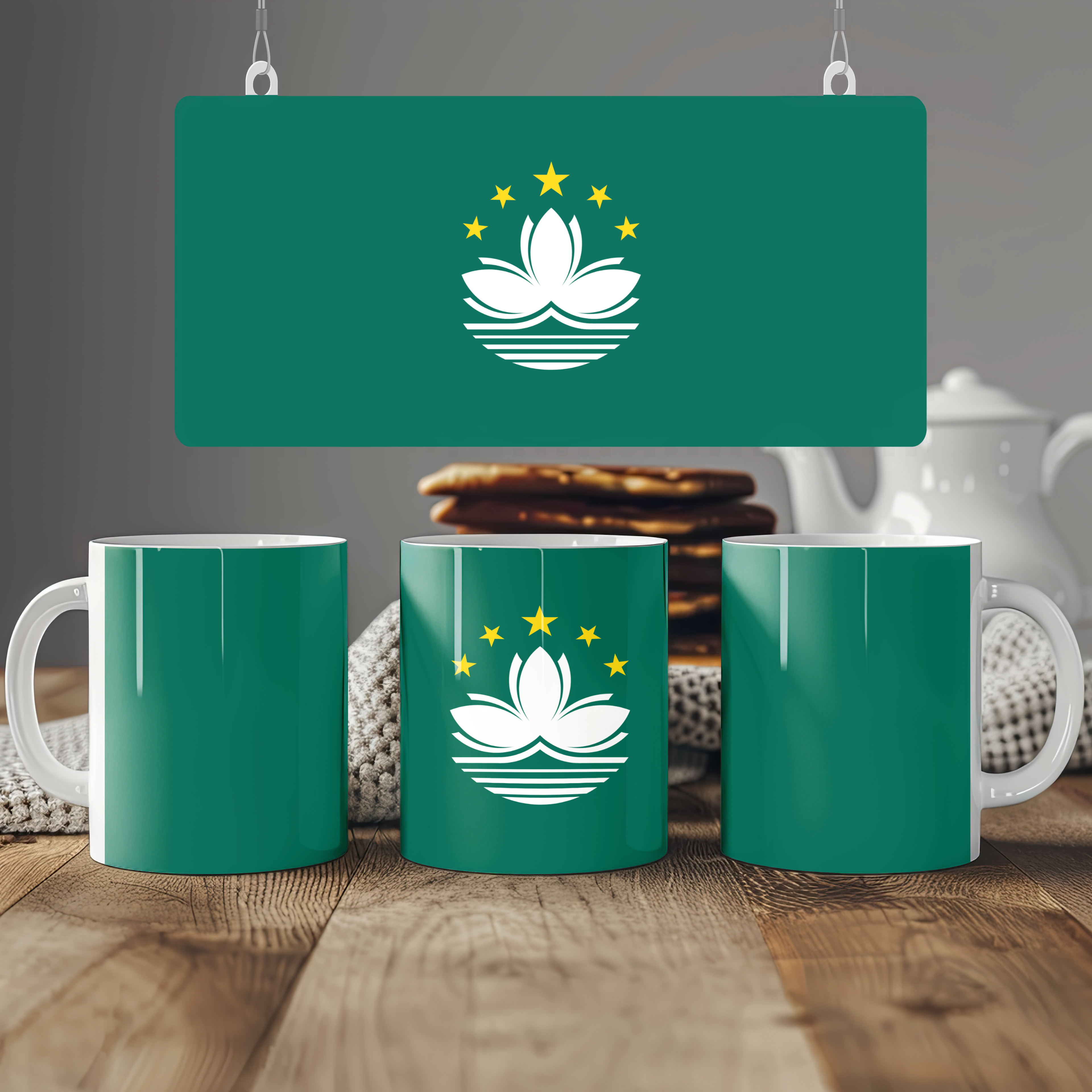 Macau Flag Mug | Patriotic Coffee Cup | Gift for Expats, Macau Heritage & Travelers