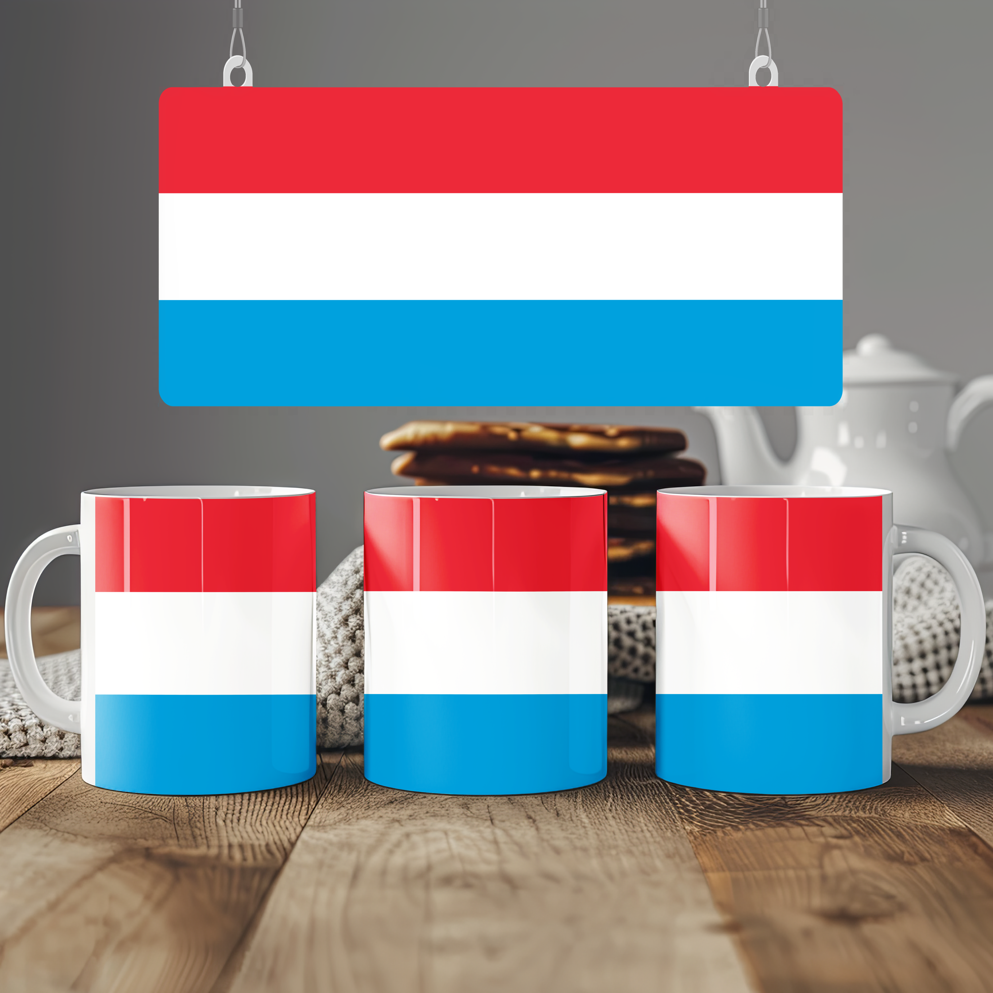 Luxembourg Flag Mug | Patriotic Coffee Cup | Gift for Expats, Luxembourg Heritage & Travelers