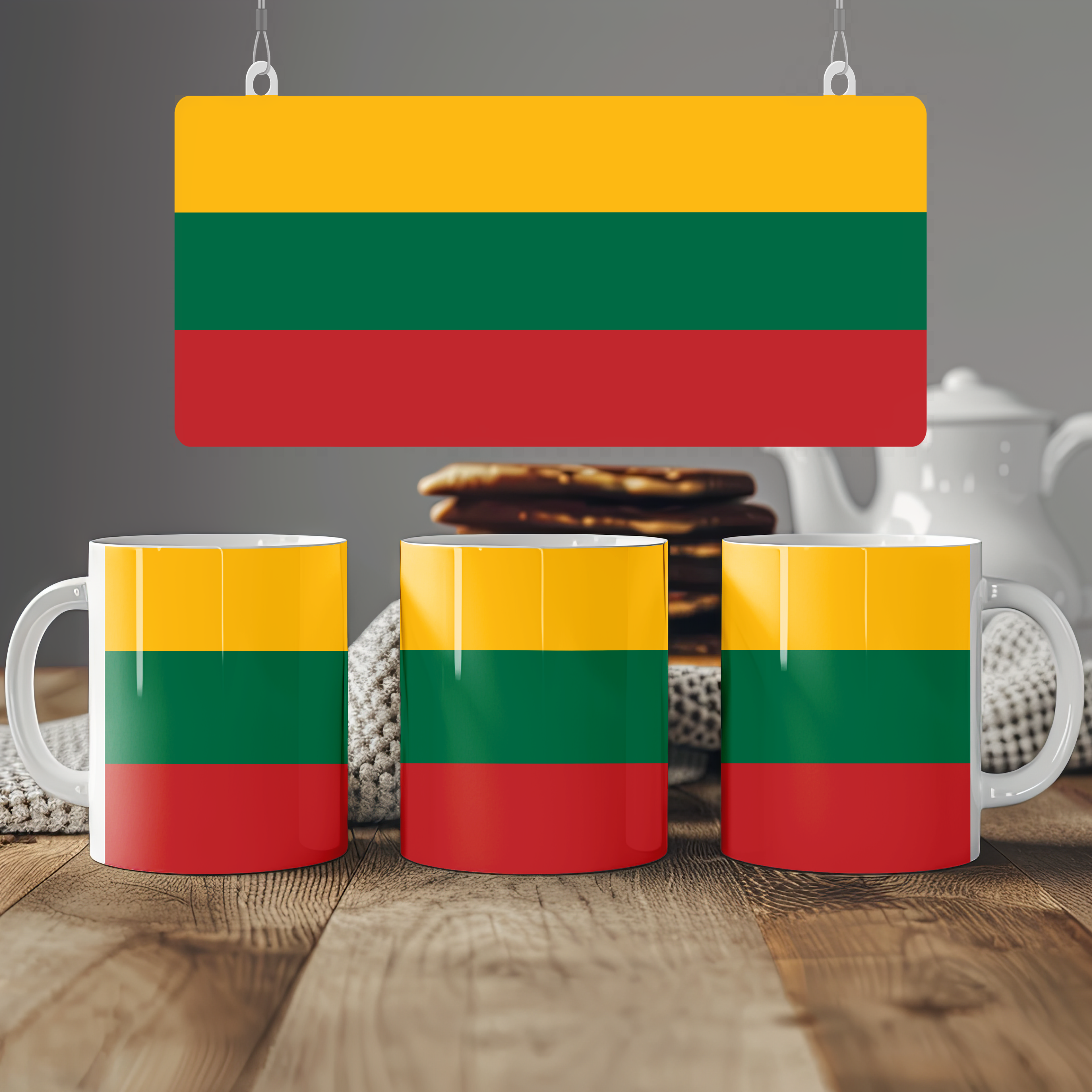 Lithuania Flag Mug | Patriotic Coffee Cup | Gift for Expats, Lithuania Heritage & Travelers