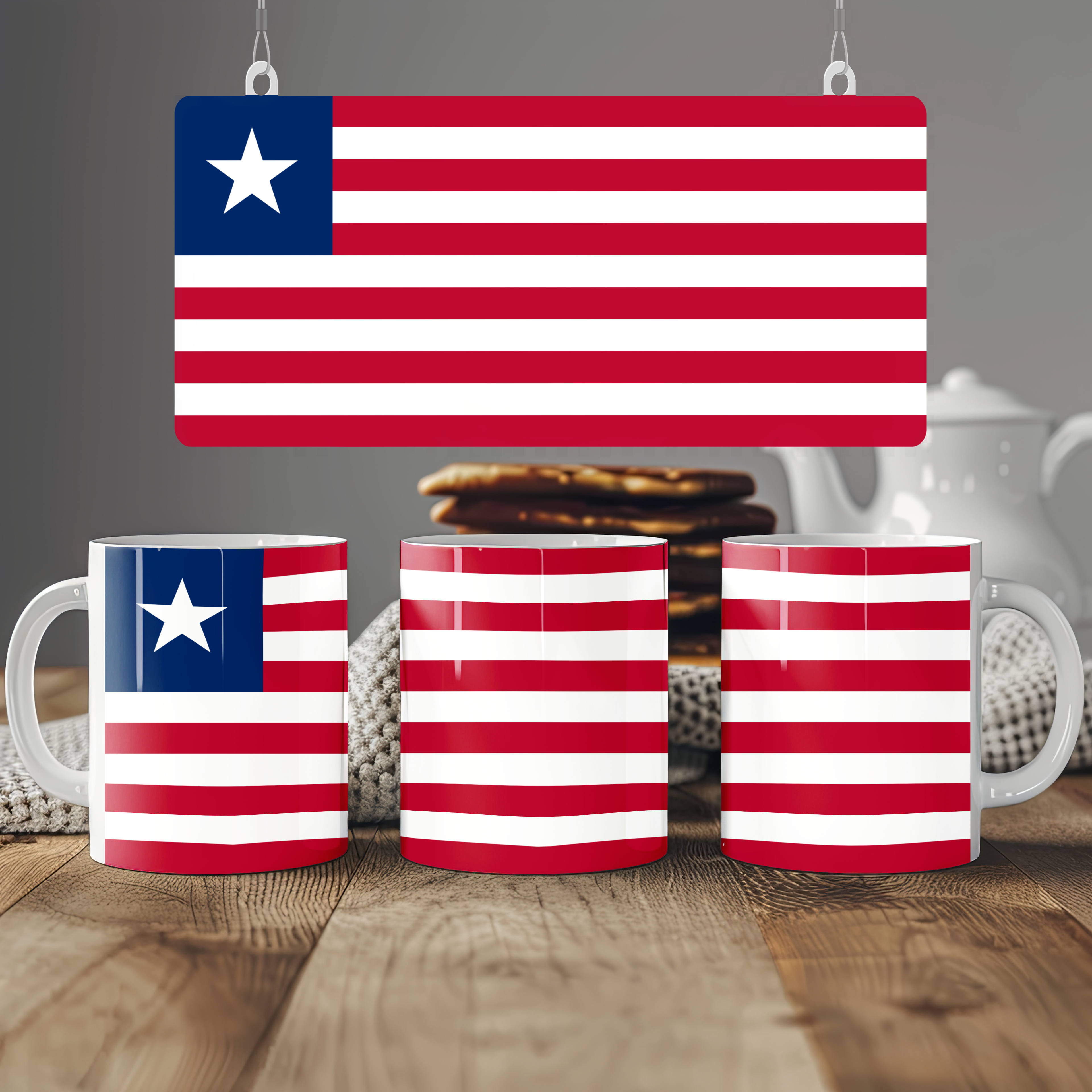 Liberia Flag Mug | Patriotic Coffee Cup | Gift for Expats, Liberia Heritage & Travelers