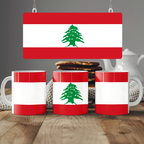 Lebanon Flag Mug | Patriotic Coffee Cup | Gift for Expats, Lebanon Heritage & Travelers