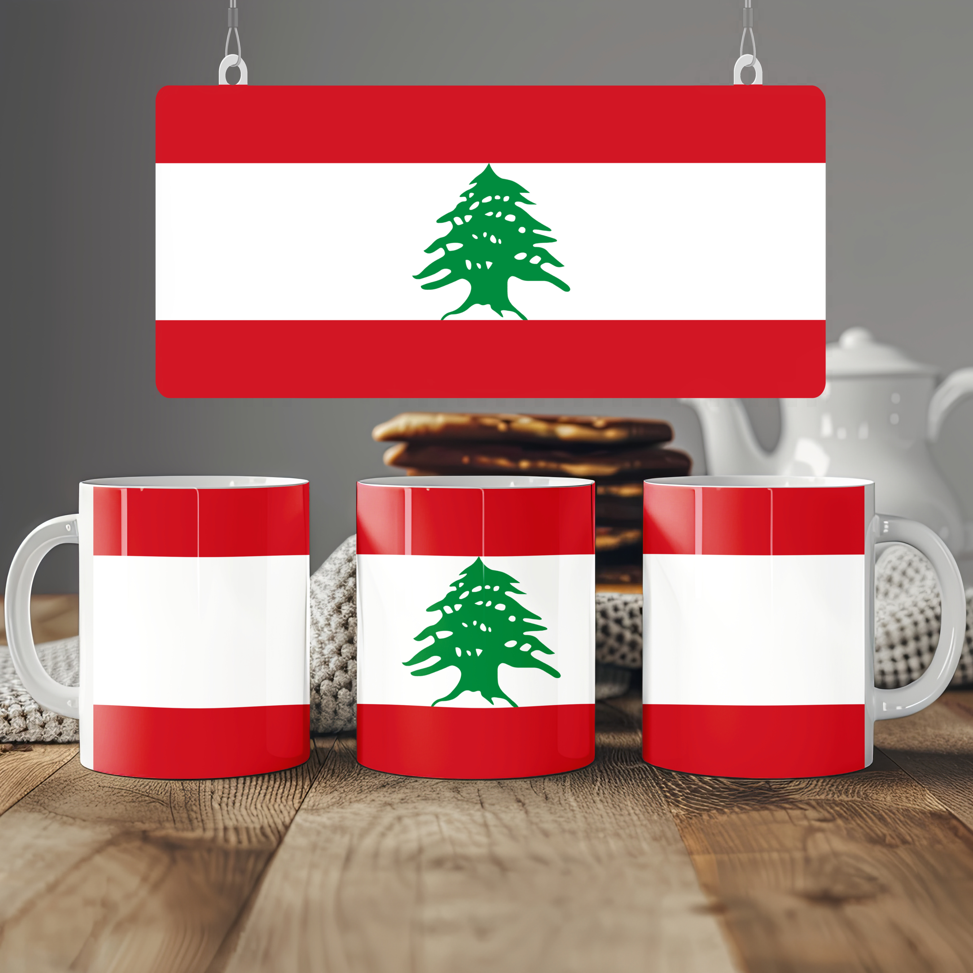 Lebanon Flag Mug | Patriotic Coffee Cup | Gift for Expats, Lebanon Heritage & Travelers