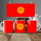 Kyrgyzstan Flag Mug | Patriotic Coffee Cup | Gift for Expats, Kyrgyzstan Heritage & Travelers