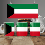 Kuwait Flag Mug | Patriotic Coffee Cup | Gift for Expats, Kuwait Heritage & Travelers