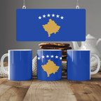 Kosovo Flag Mug | Patriotic Coffee Cup | Gift for Expats, Kosovo Heritage & Travelers