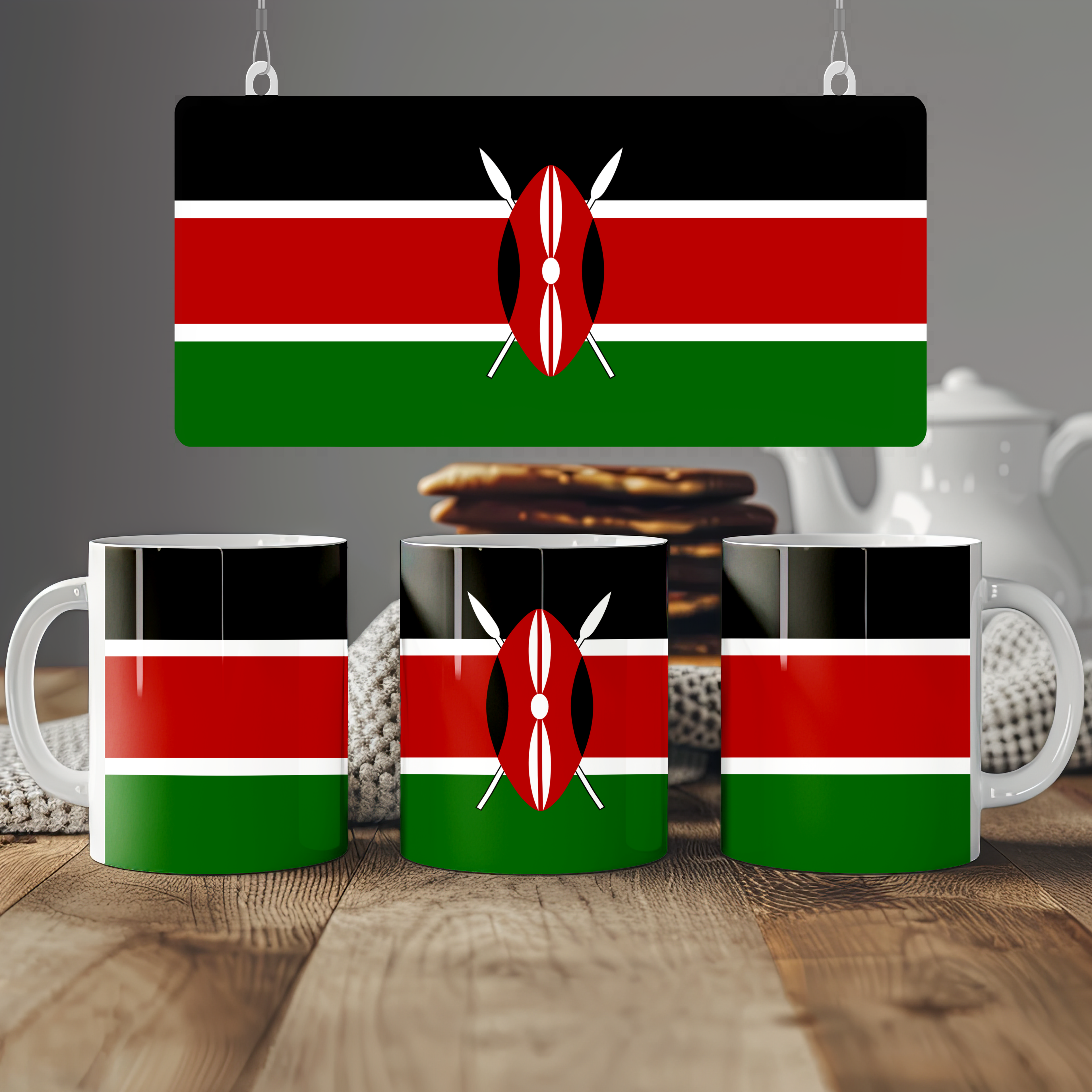 Kenya Flag Mug | Patriotic Coffee Cup | Gift for Expats, Kenya Heritage & Travelers