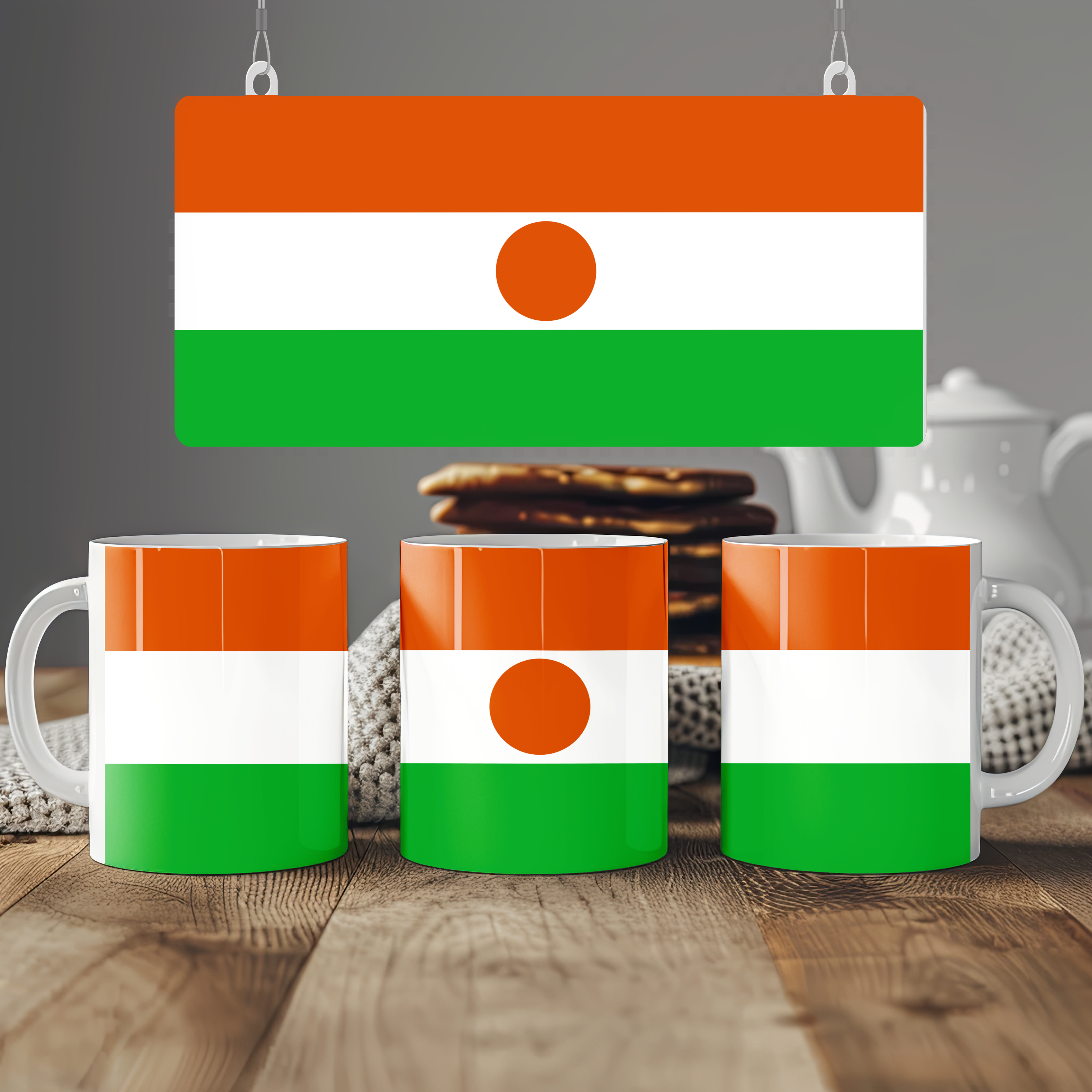 Niger Flag Mug | Patriotic Coffee Cup | Gift for Expats, Niger Heritage & Travelers