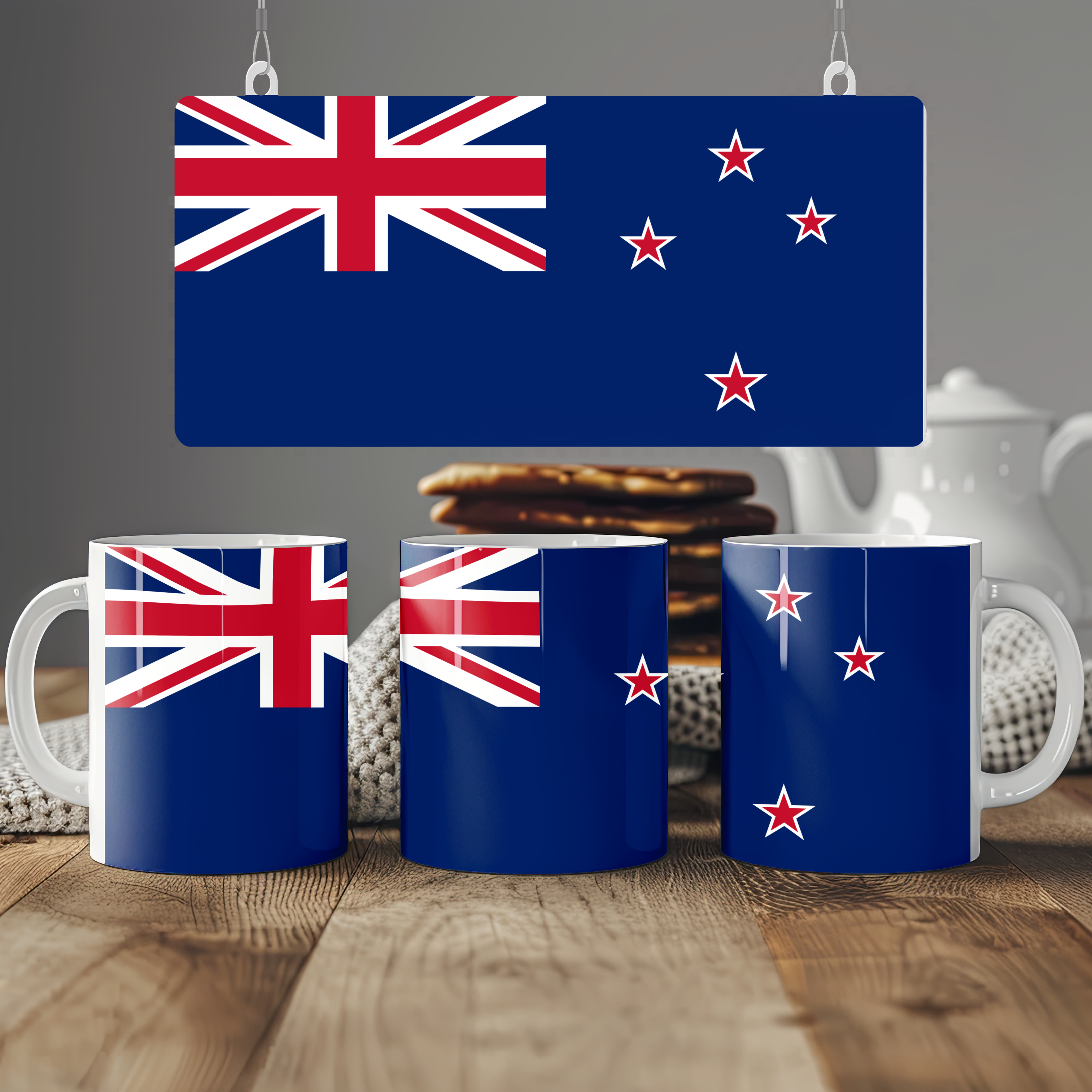 New Zealand Flag Mug | Patriotic Coffee Cup | Gift for Expats, New Zealand Heritage & Travelers