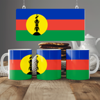 New Caledonia Flag Mug | Patriotic Coffee Cup | Gift for Expats, New Caledonia Heritage & Travelers