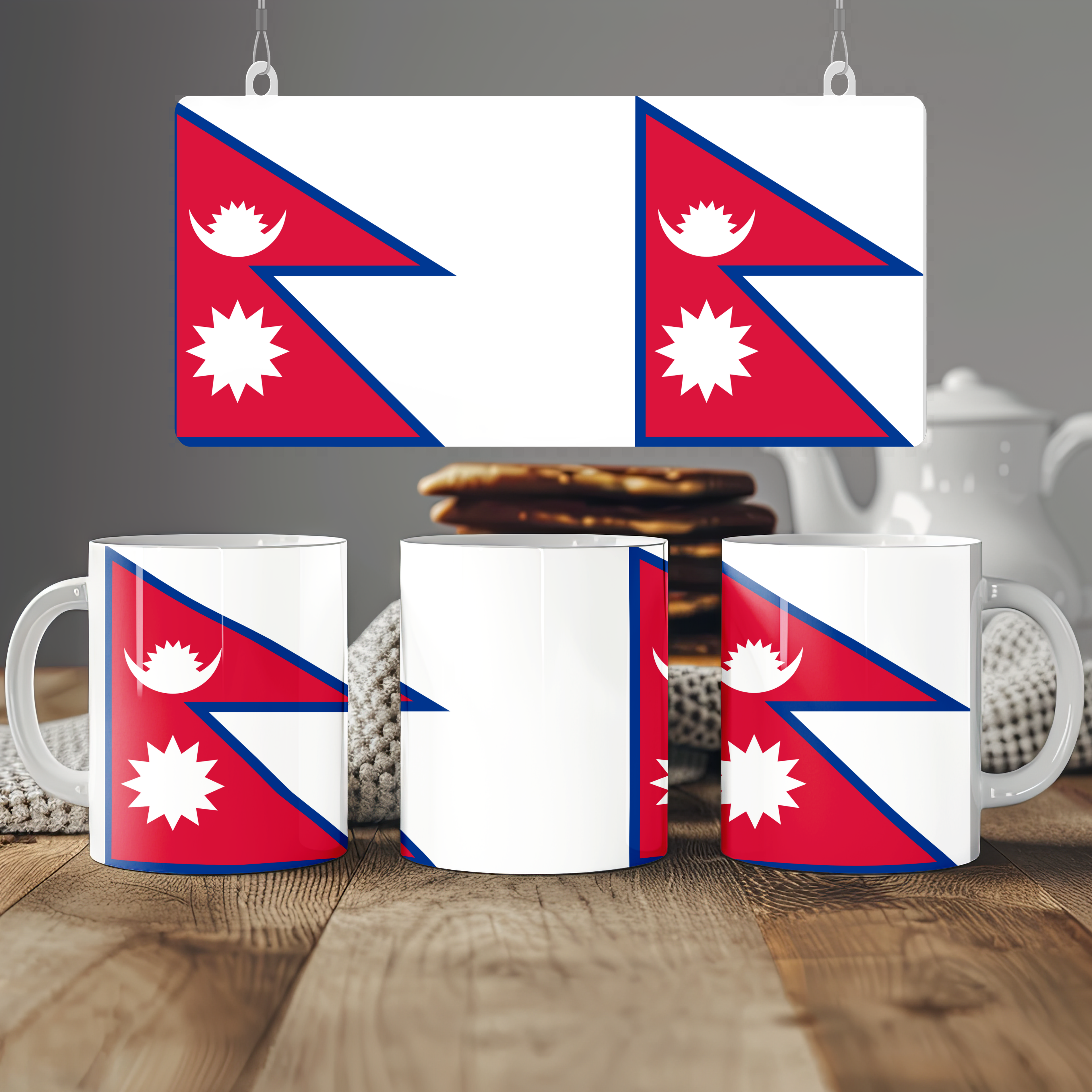 Nepal Flag Mug | Patriotic Coffee Cup | Gift for Expats, Nepal Heritage & Travelers