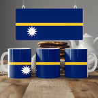 Nauru Flag Mug | Patriotic Coffee Cup | Gift for Expats, Nauru Heritage & Travelers