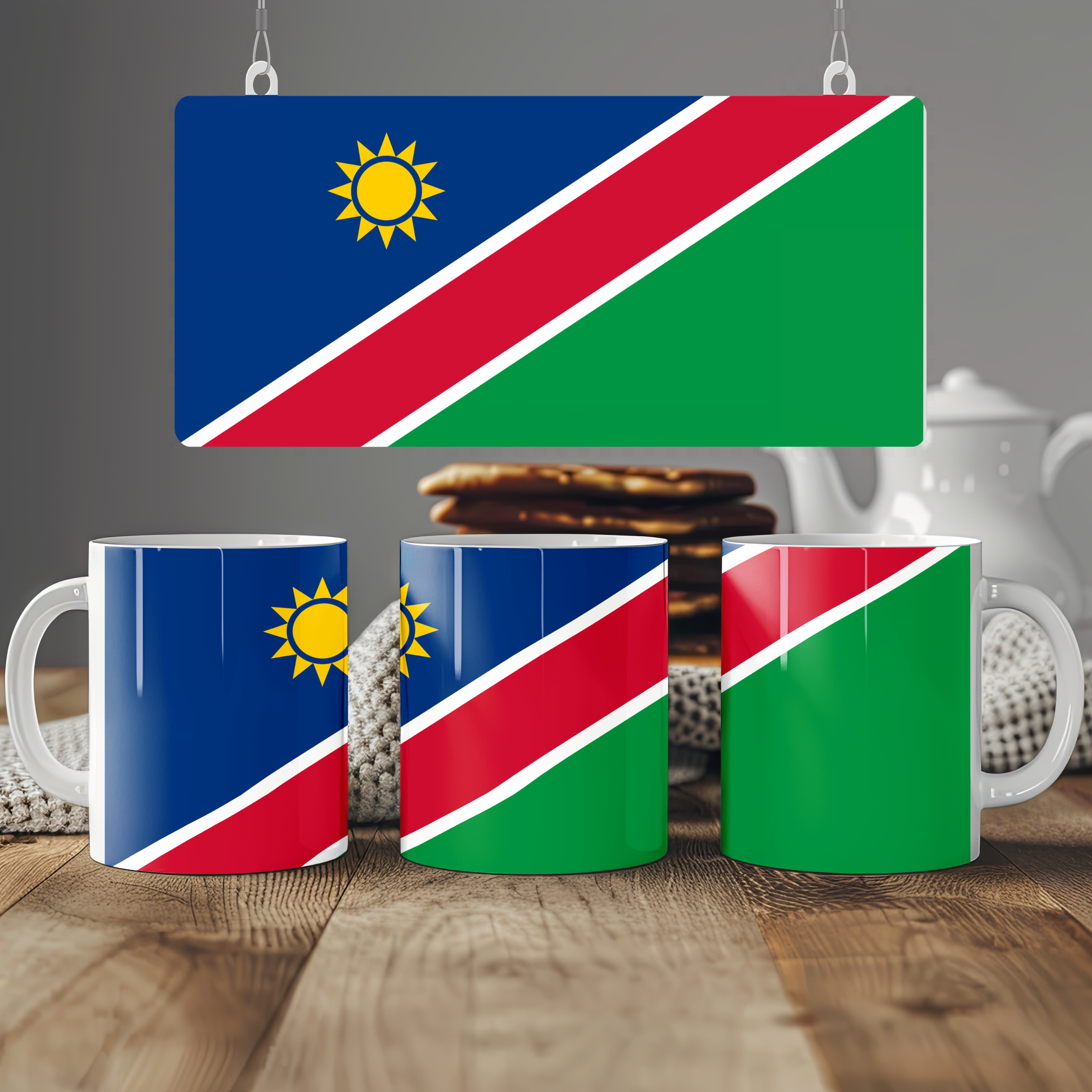 Namibia Flag Mug | Patriotic Coffee Cup | Gift for Expats, Namibia Heritage & Travelers
