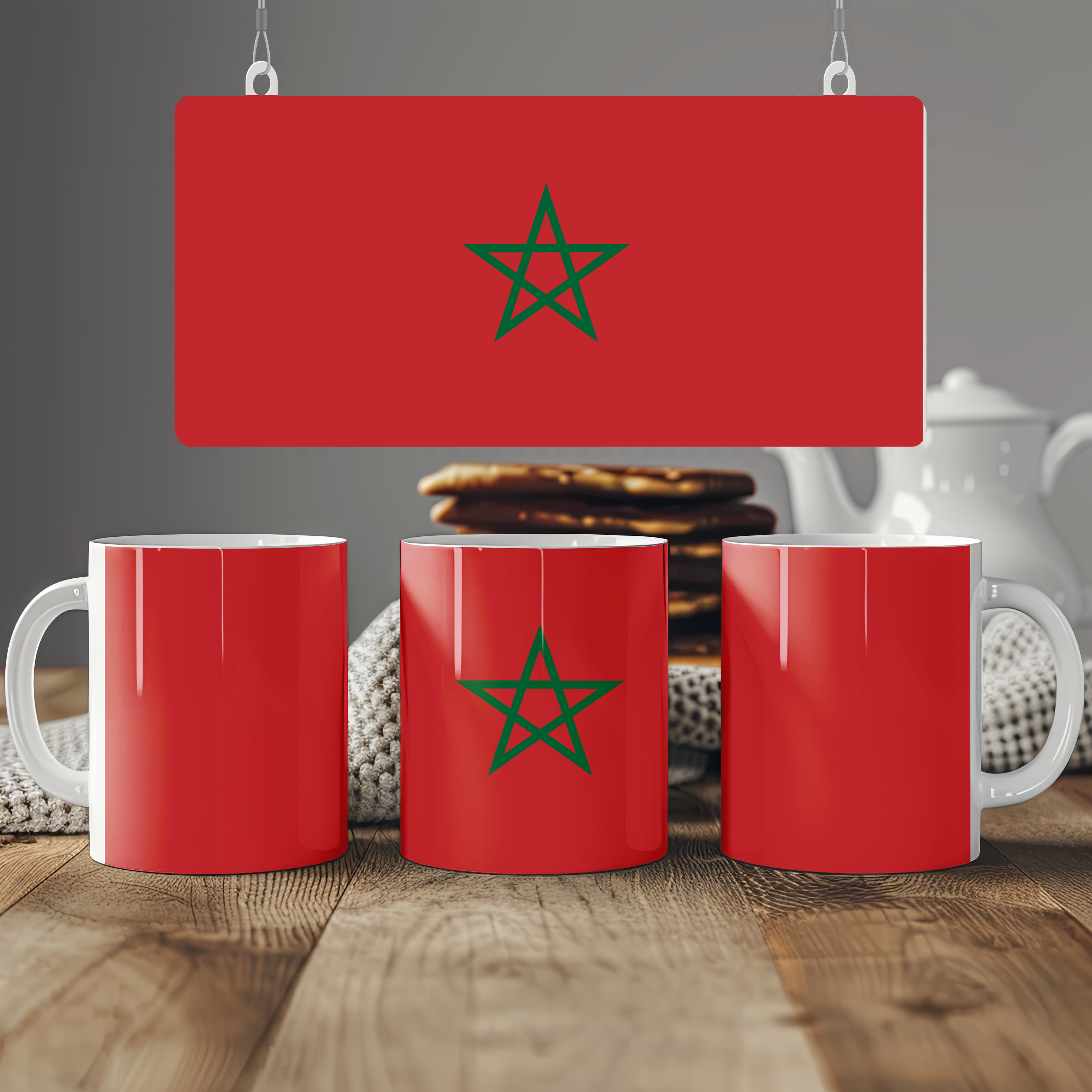 Morocco Flag Mug | Patriotic Coffee Cup | Gift for Expats, Morocco Heritage & Travelers