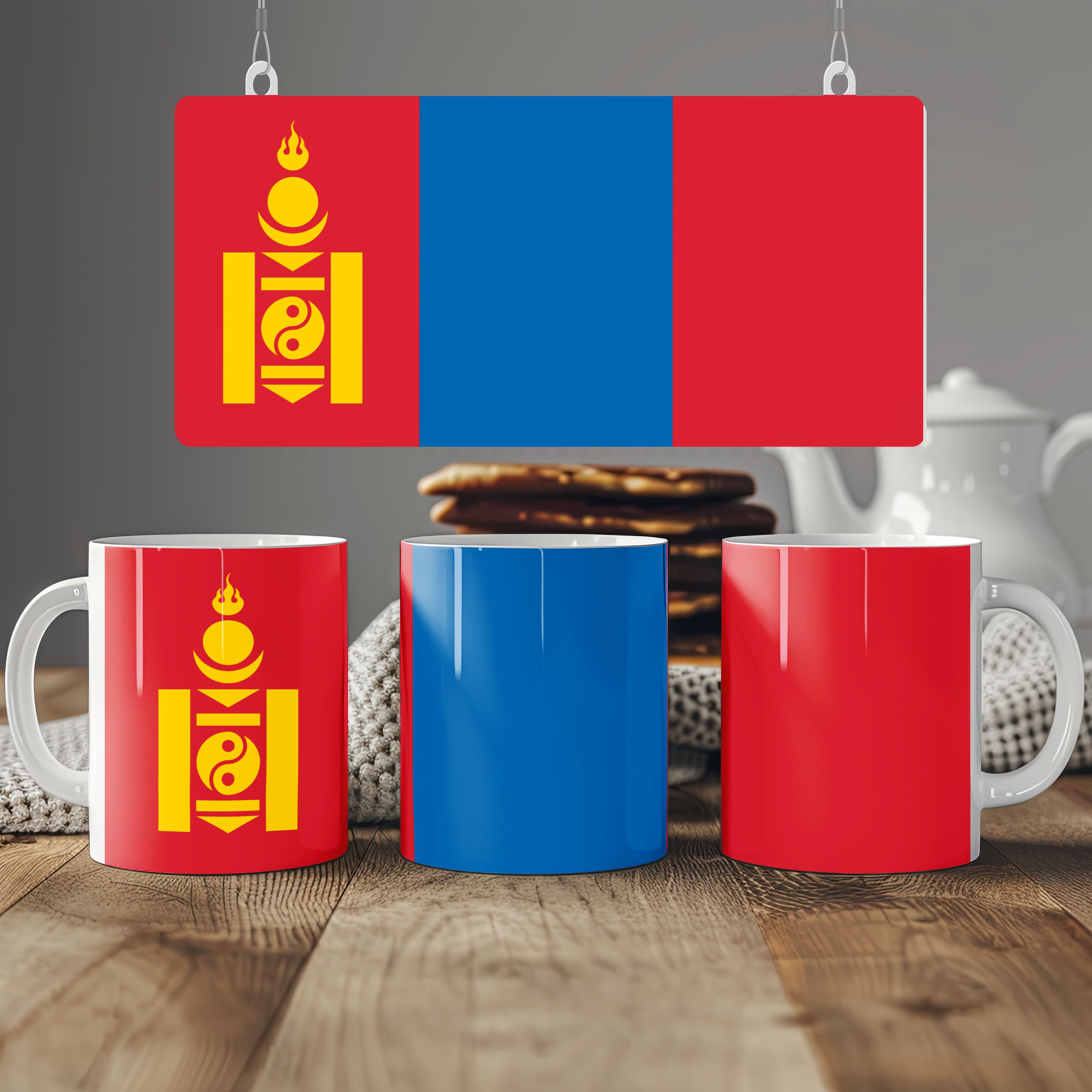 Mongolia Flag Mug | Patriotic Coffee Cup | Gift for Expats, Mongolia Heritage & Travelers