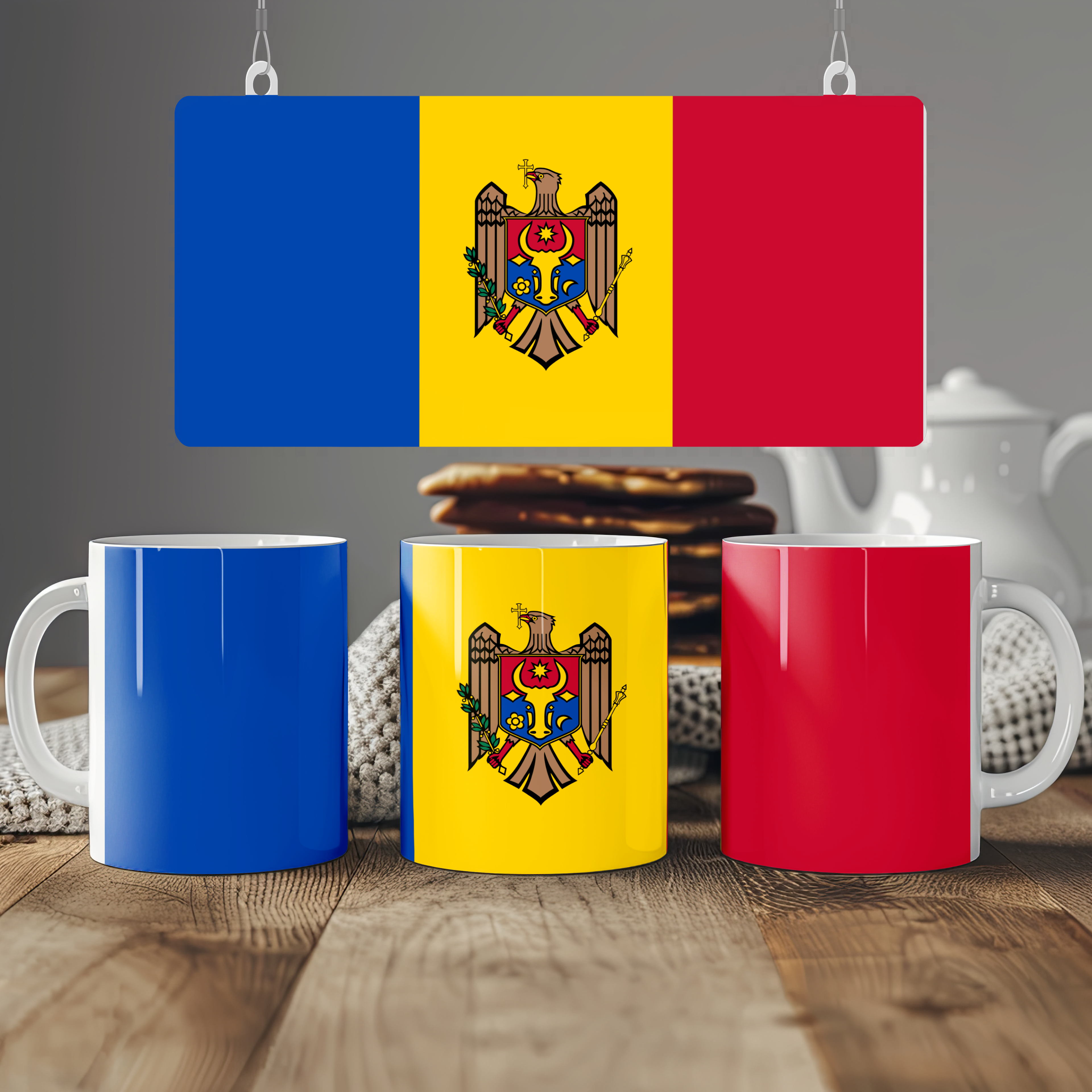 Moldova Flag Mug | Patriotic Coffee Cup | Gift for Expats, Moldova Heritage & Travelers
