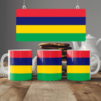 Mauritius Flag Mug | Patriotic Coffee Cup | Gift for Expats, Mauritius Heritage & Travelers