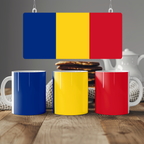 Romania Flag Mug | Patriotic Coffee Cup | Gift for Expats, Romania Heritage & Travelers