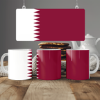 Qatar Flag Mug | Patriotic Coffee Cup | Gift for Expats, Qatar Heritage & Travelers
