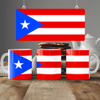 Puerto Rico Flag Mug | Patriotic Coffee Cup | Gift for Expats, Puerto Rico Heritage & Travelers
