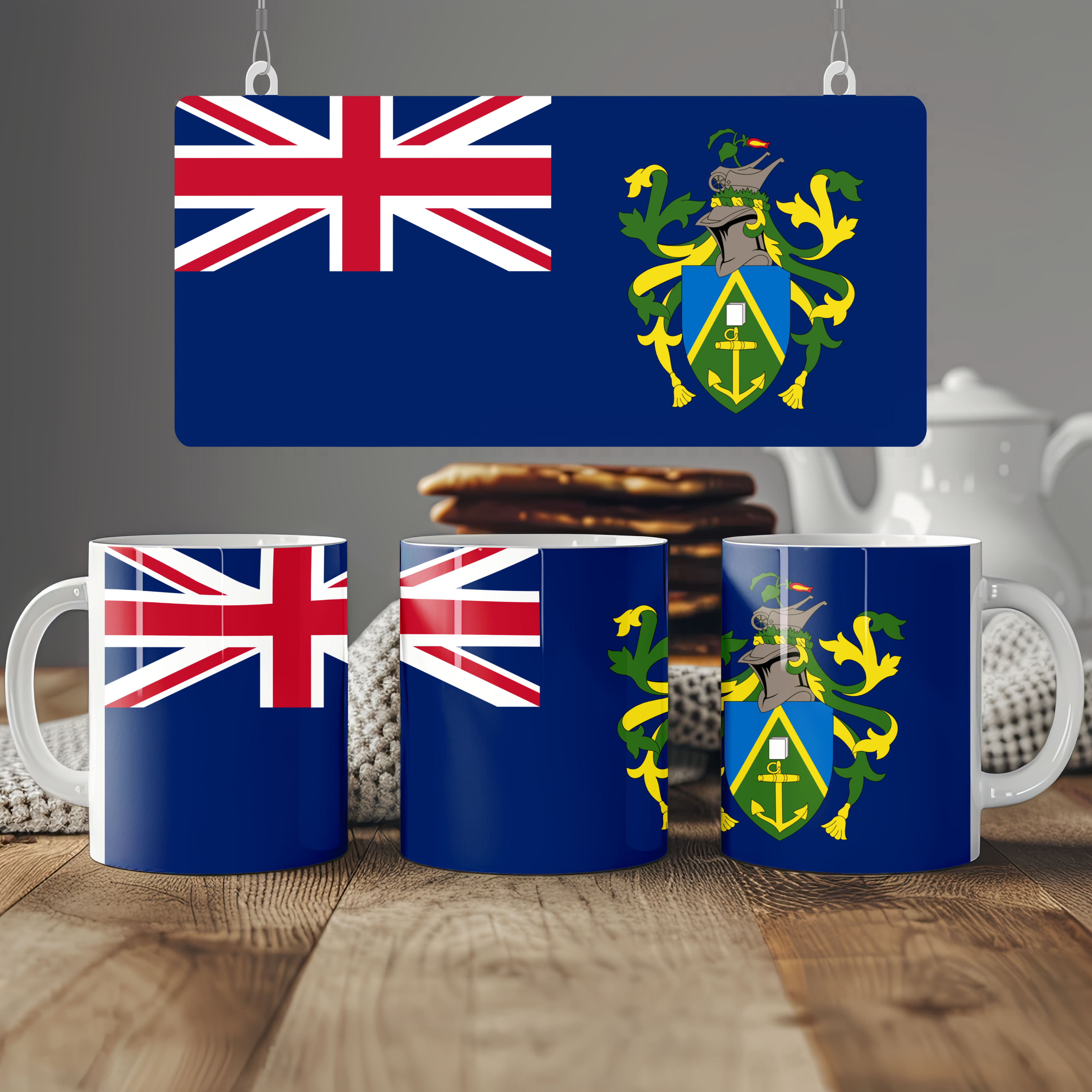 Pitcairn Islands Flag Mug | Patriotic Coffee Cup | Gift for Expats, Pitcairn Islands Heritage & Travelers