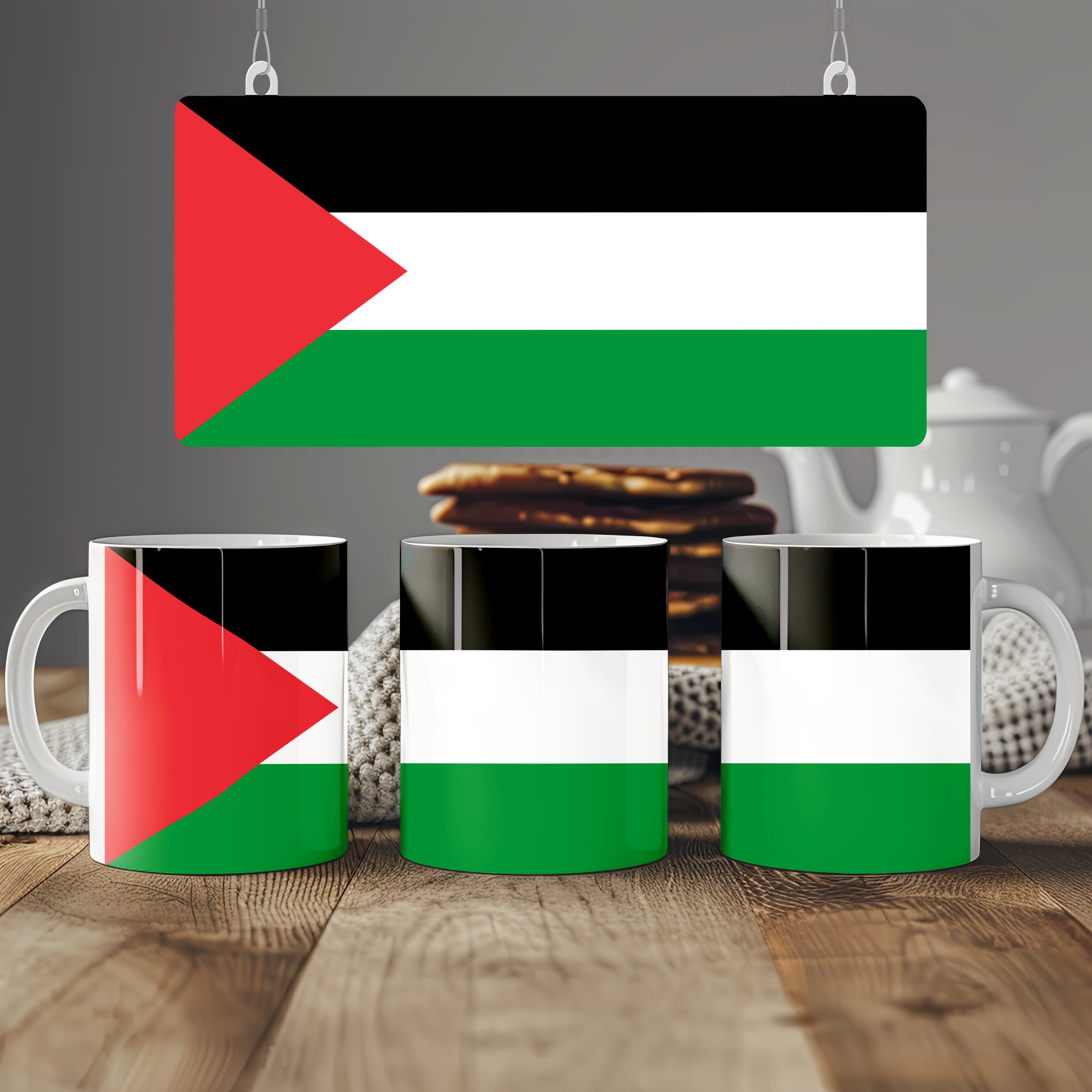 Palestine Flag Mug | Patriotic Coffee Cup | Gift for Expats, Palestine Heritage & Travelers
