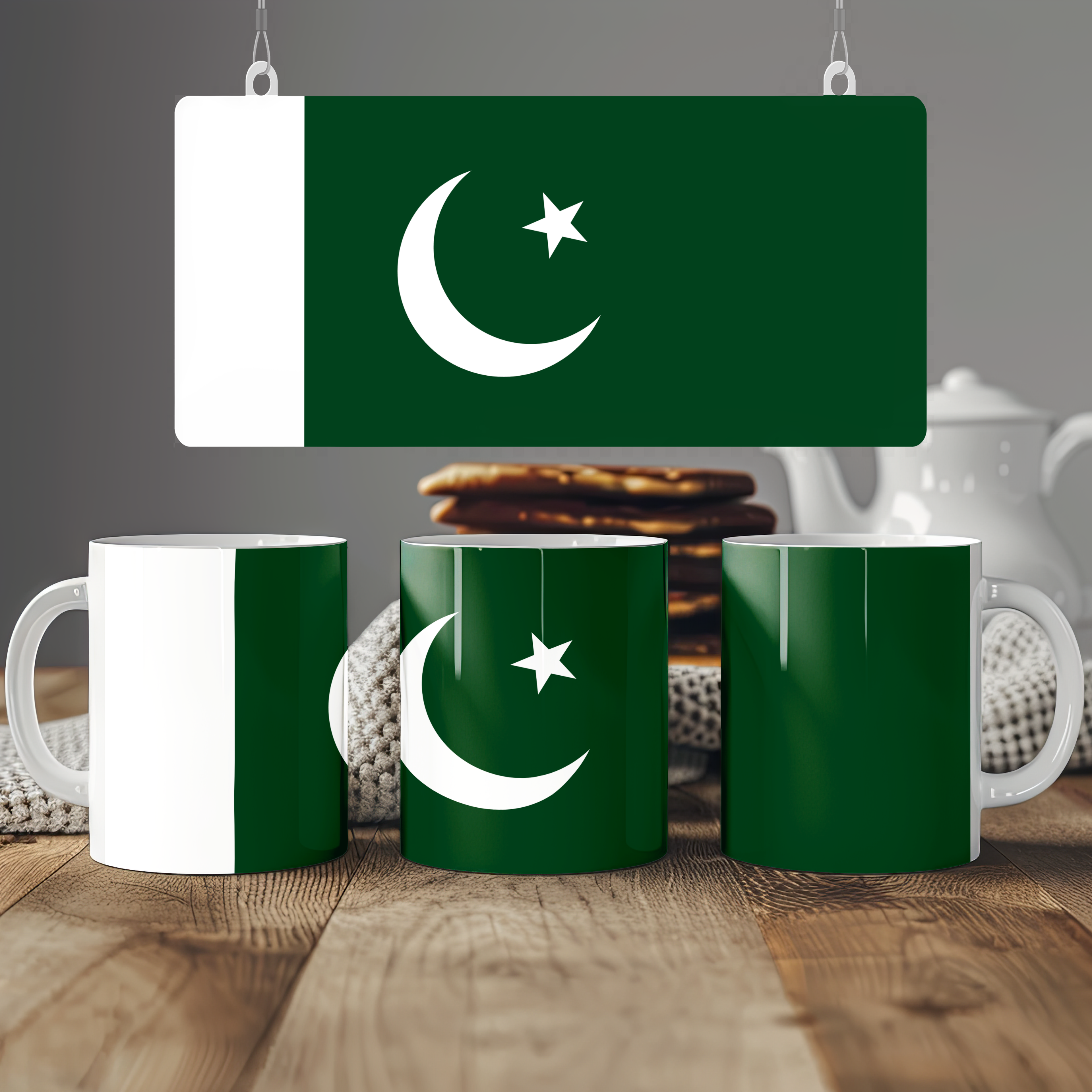Pakistan Flag Mug | Patriotic Coffee Cup | Gift for Expats, Pakistan Heritage & Travelers