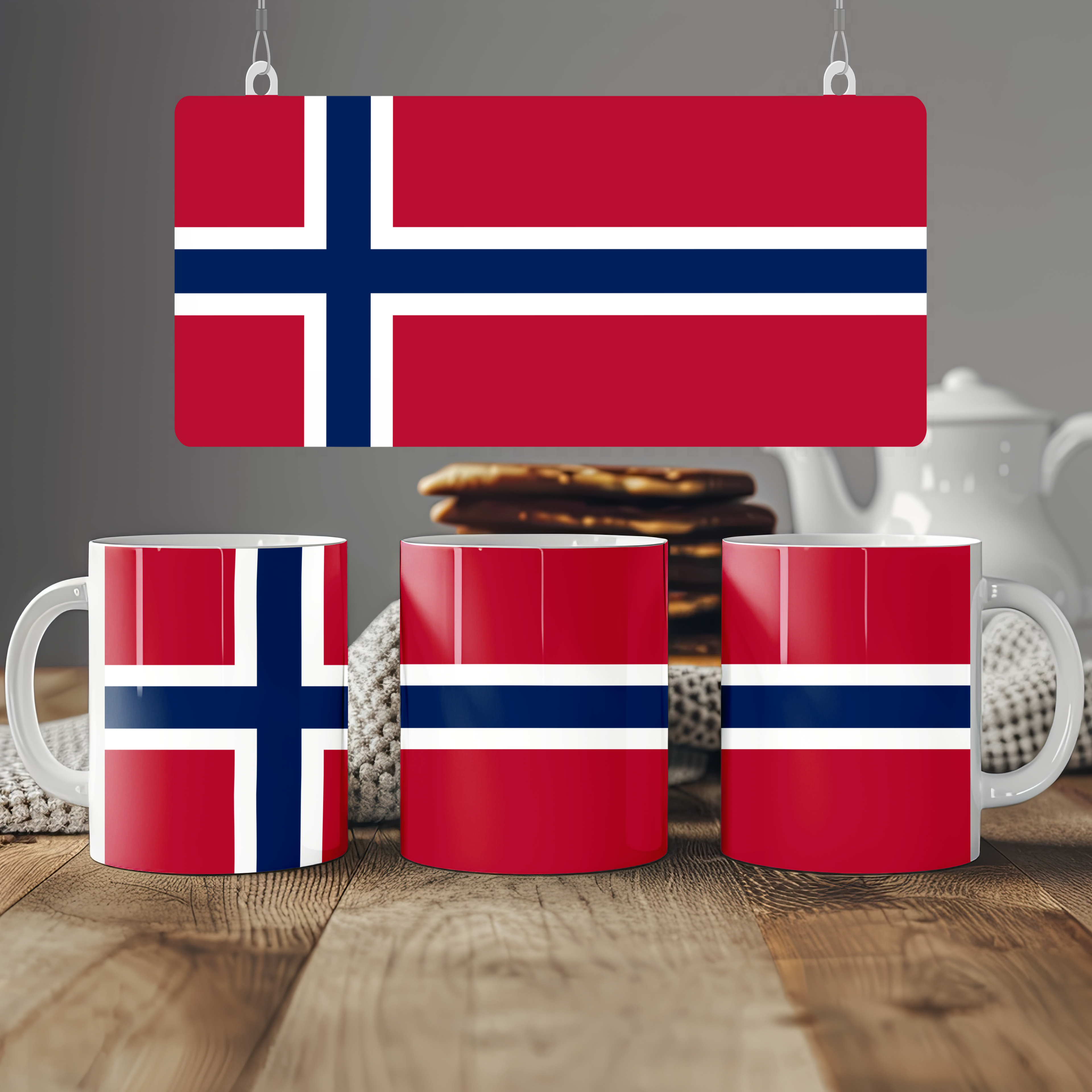 Norway Flag Mug | Patriotic Coffee Cup | Gift for Expats, Norway Heritage & Travelers