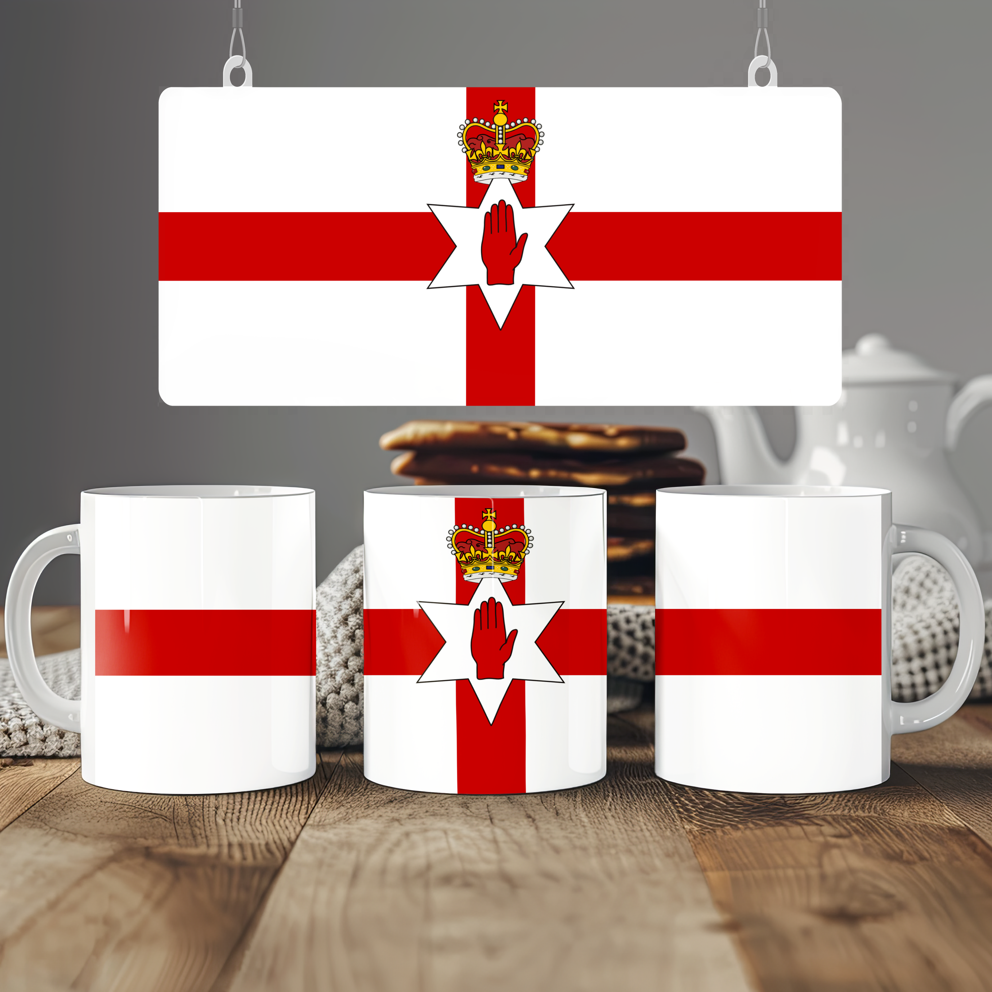Northern Ireland Flag Mug | Patriotic Coffee Cup | Gift for Expats, Northern Ireland Heritage & Travelers