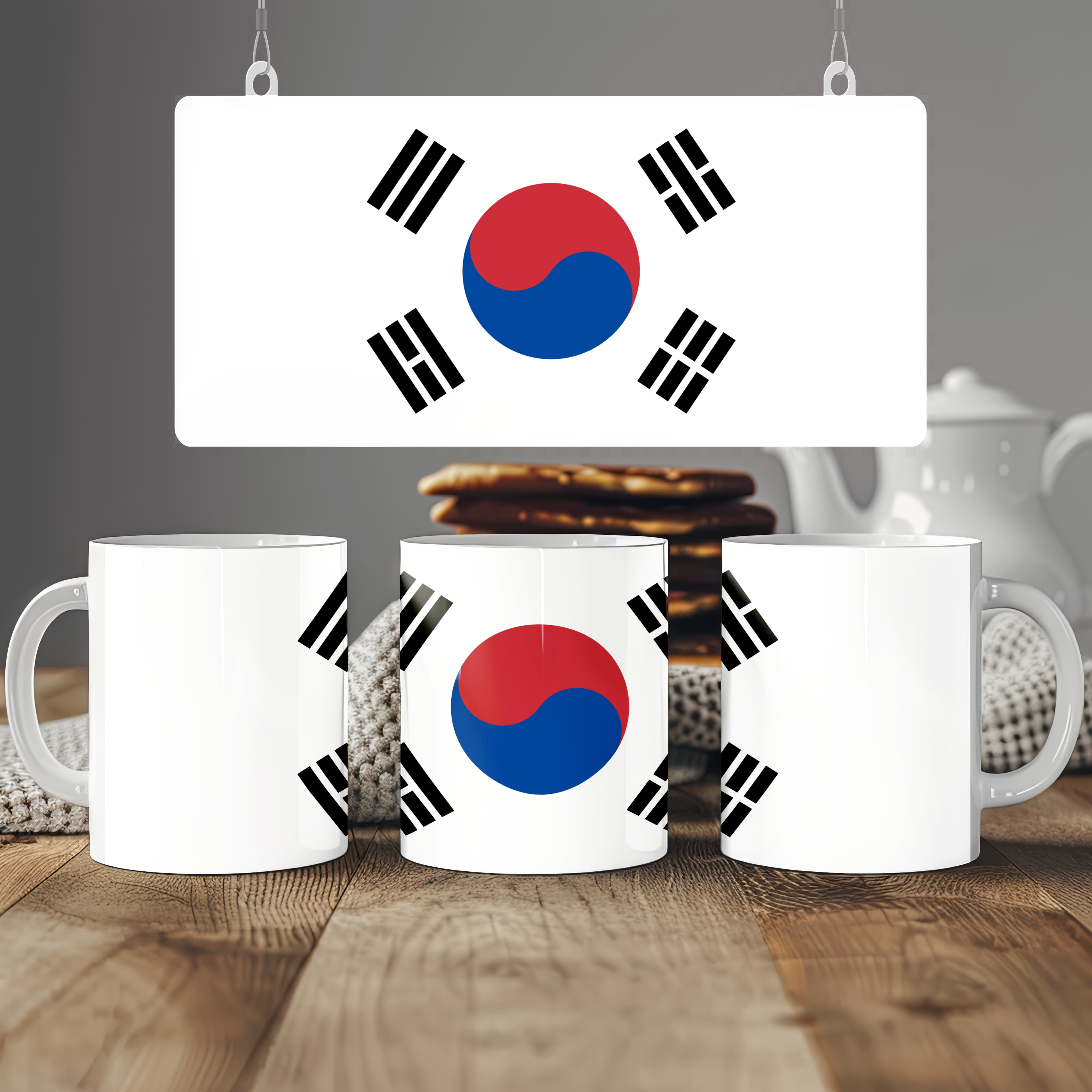 South Korea Flag Mug | Patriotic Coffee Cup | Gift for Expats, South Korea Heritage & Travelers