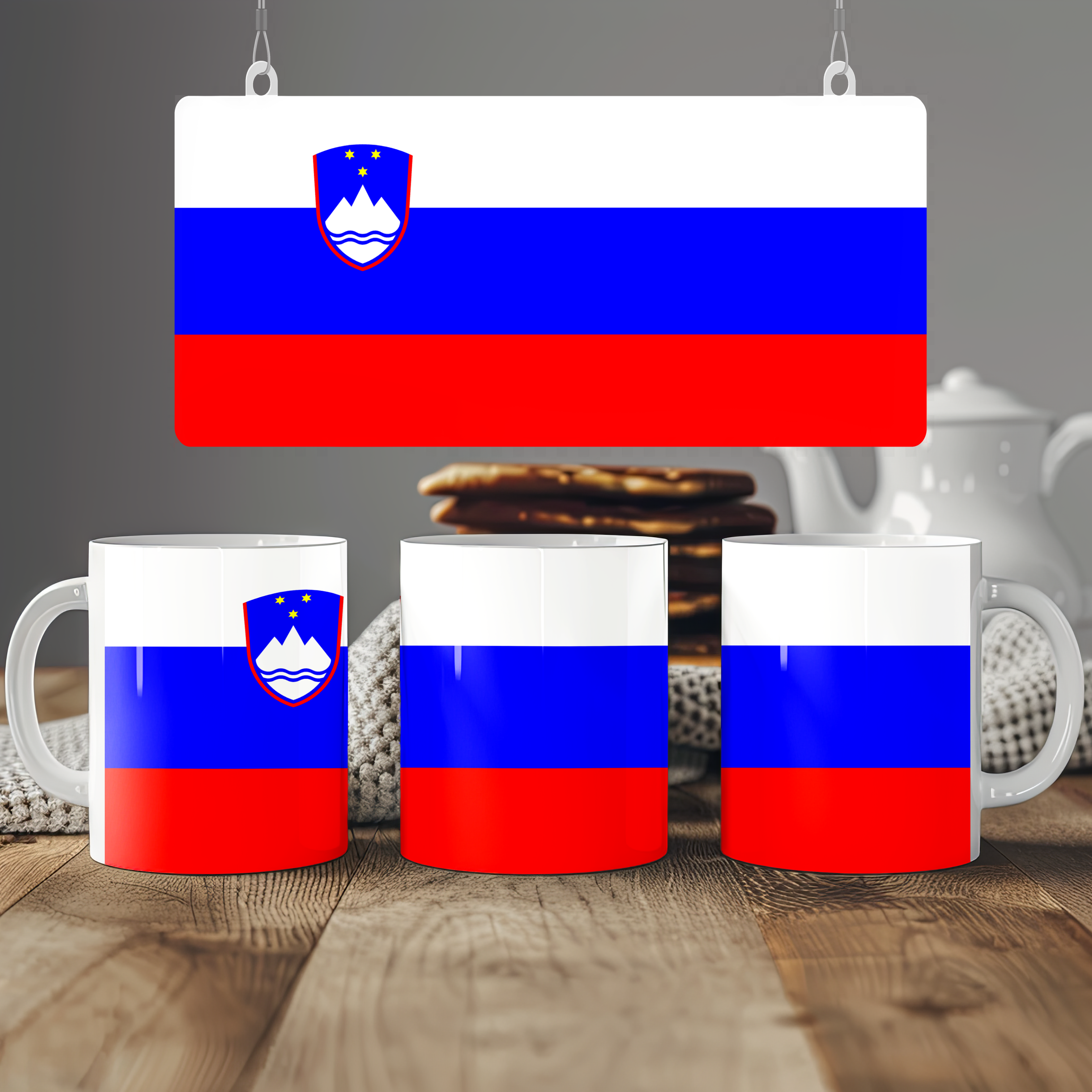 Slovenia Flag Mug | Patriotic Coffee Cup | Gift for Expats, Slovenia Heritage & Travelers