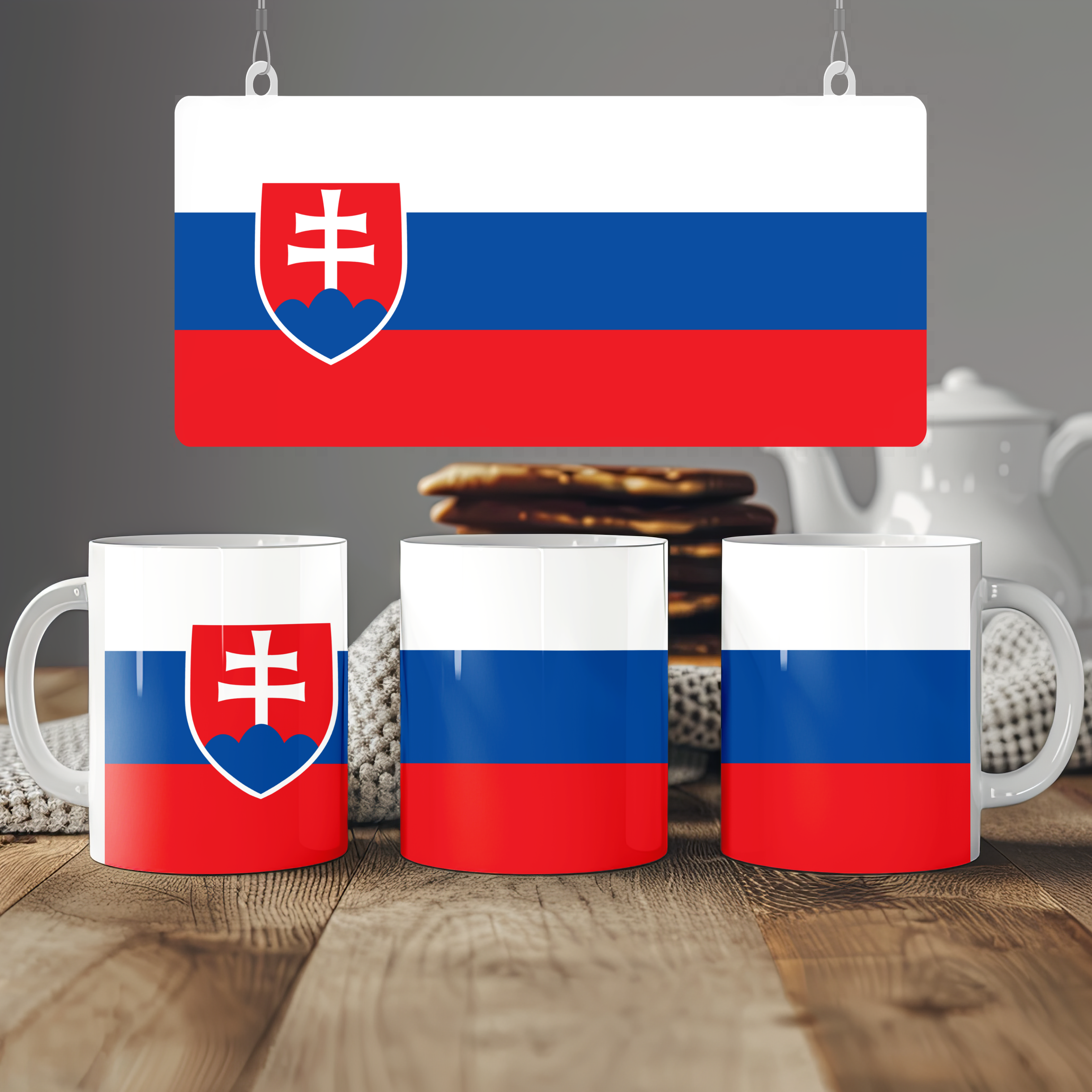 Slovakia Flag Mug | Patriotic Coffee Cup | Gift for Expats, Slovakia Heritage & Travelers