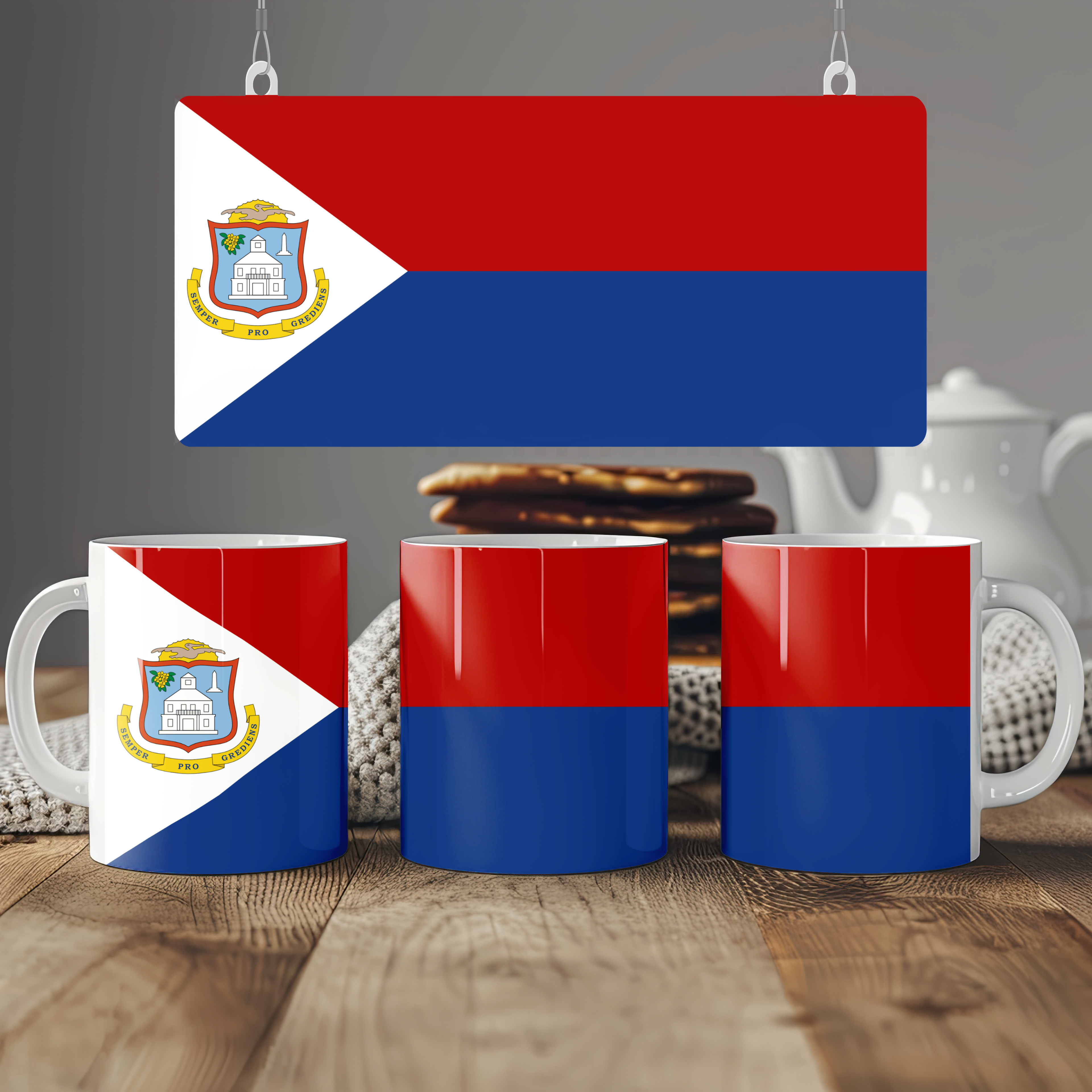 Sint Maarten Flag Mug | Patriotic Coffee Cup | Gift for Expats, Sint Maarten Heritage & Travelers