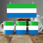 Sierra Leone Flag Mug | Patriotic Coffee Cup | Gift for Expats, Sierra Leone Heritage & Travelers