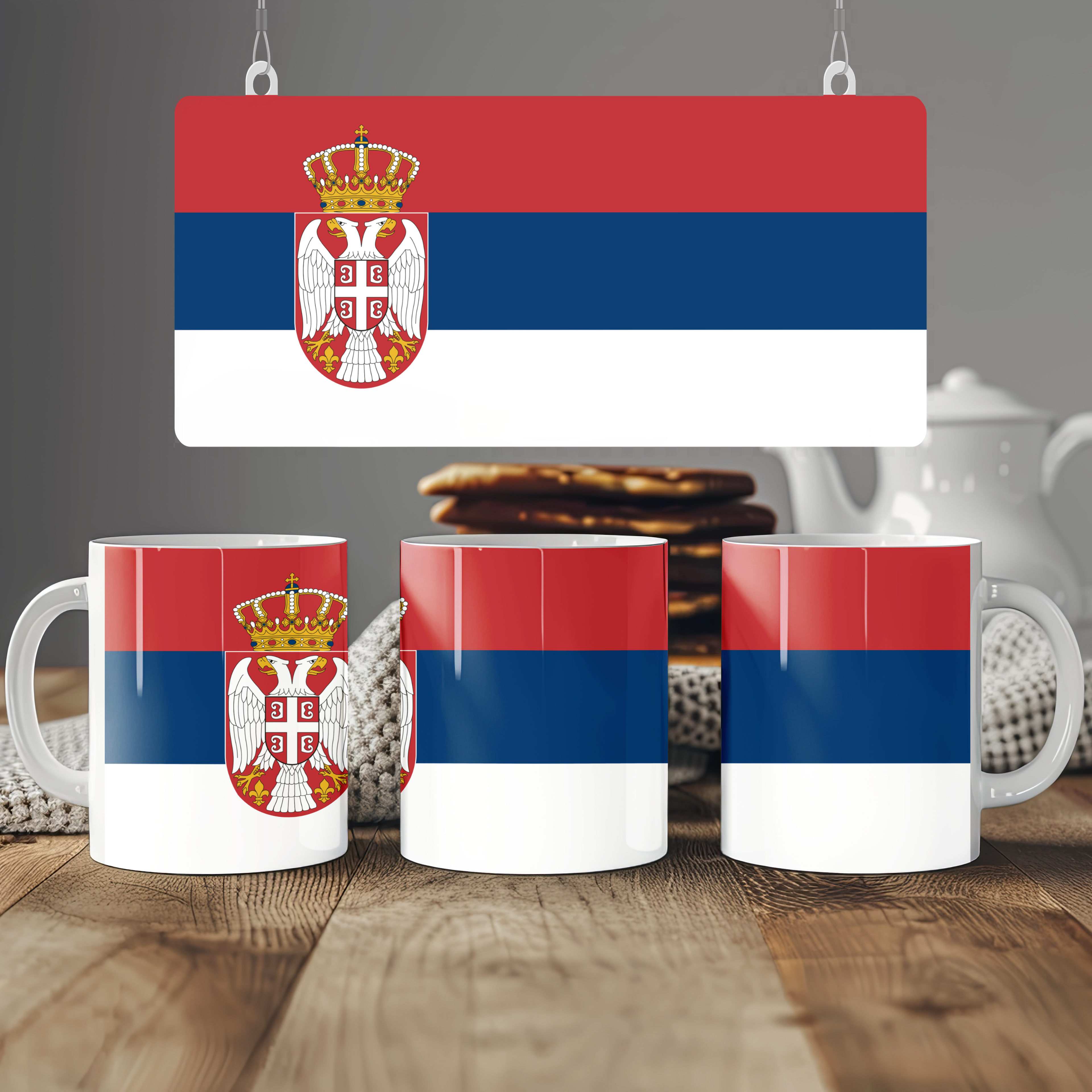 Serbia Flag Mug | Patriotic Coffee Cup | Gift for Expats, Serbia Heritage & Travelers