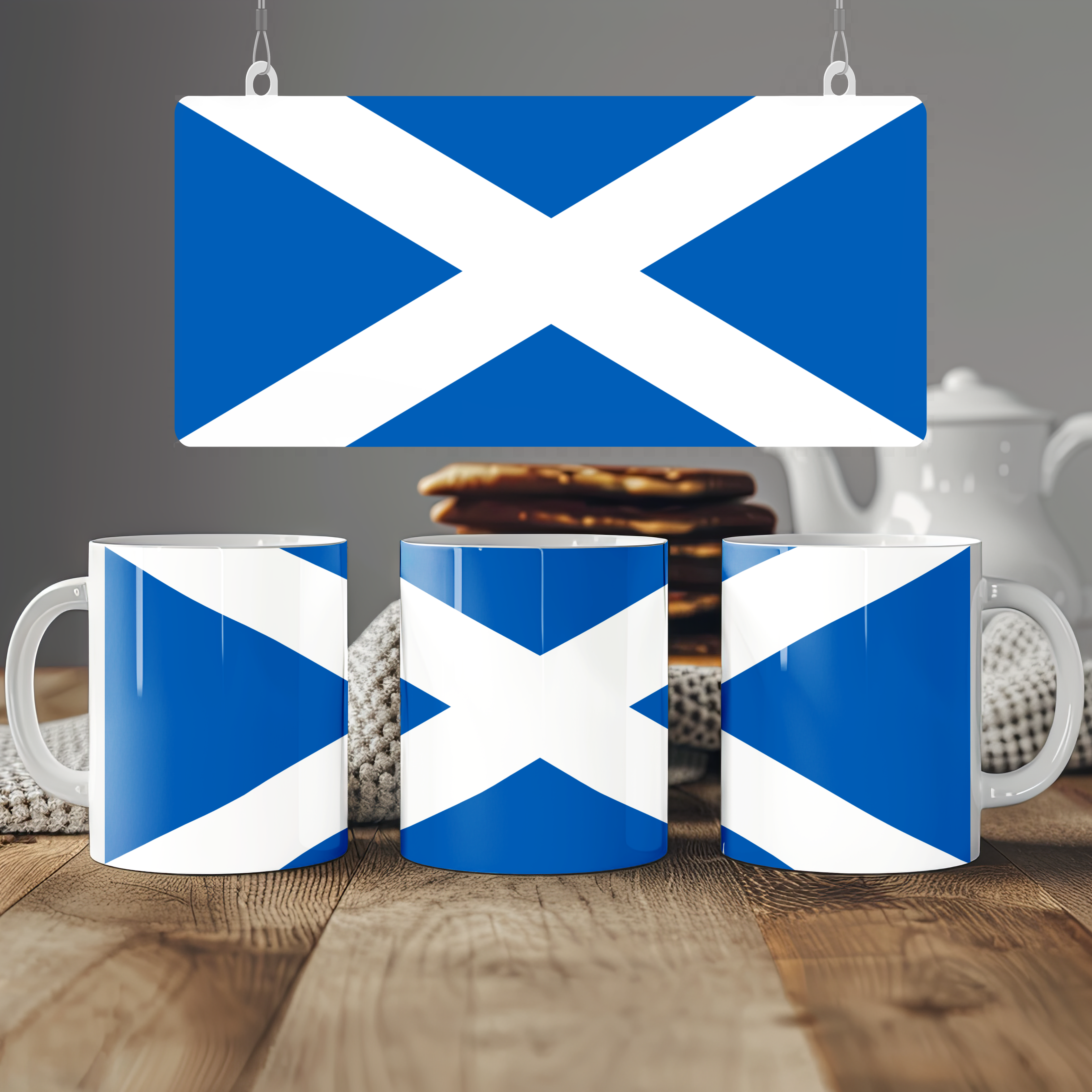 Scotland Flag Mug | Patriotic Coffee Cup | Gift for Expats, Scotland Heritage & Travelers