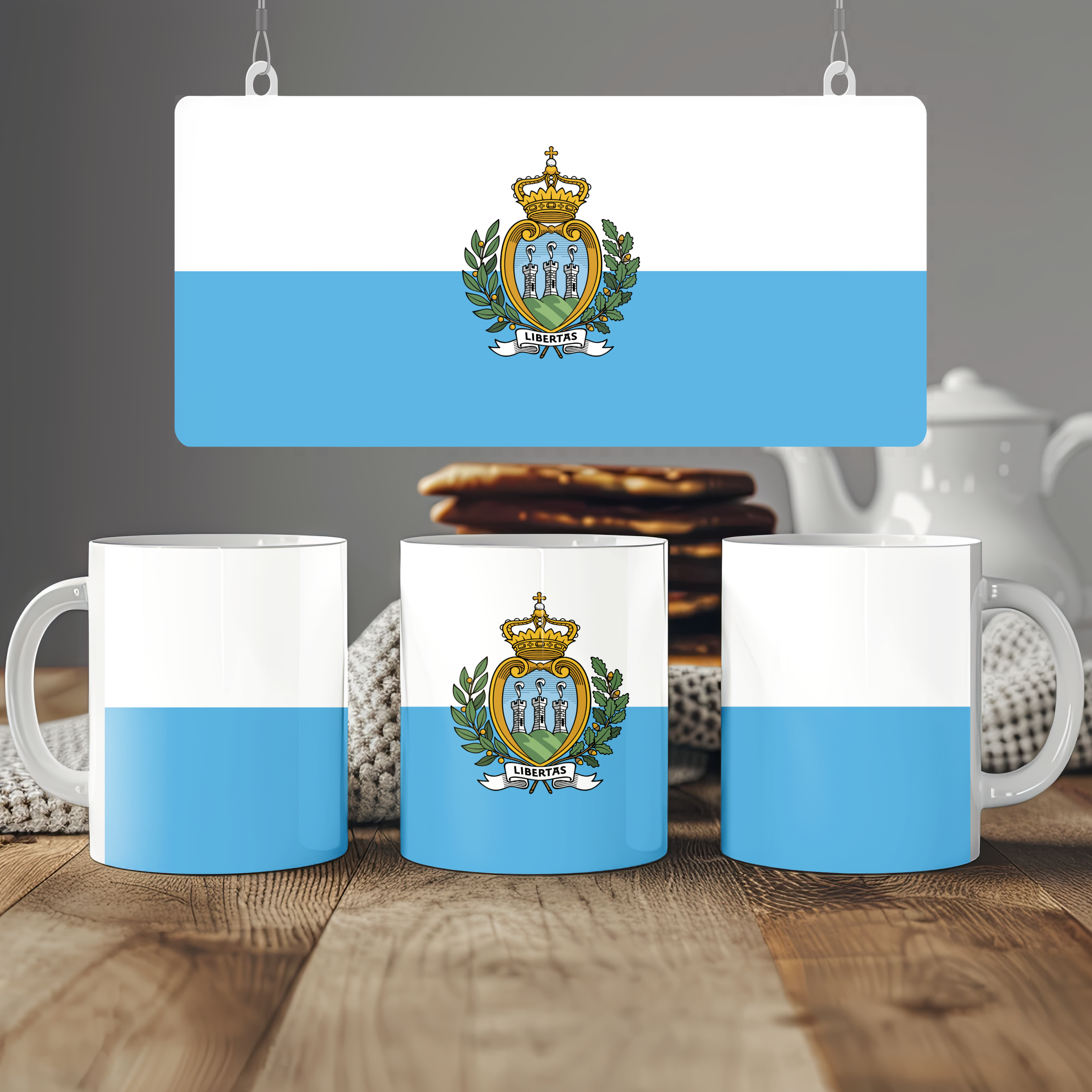 San Marino Flag Mug | Patriotic Coffee Cup | Gift for Expats, San Marino Heritage & Travelers
