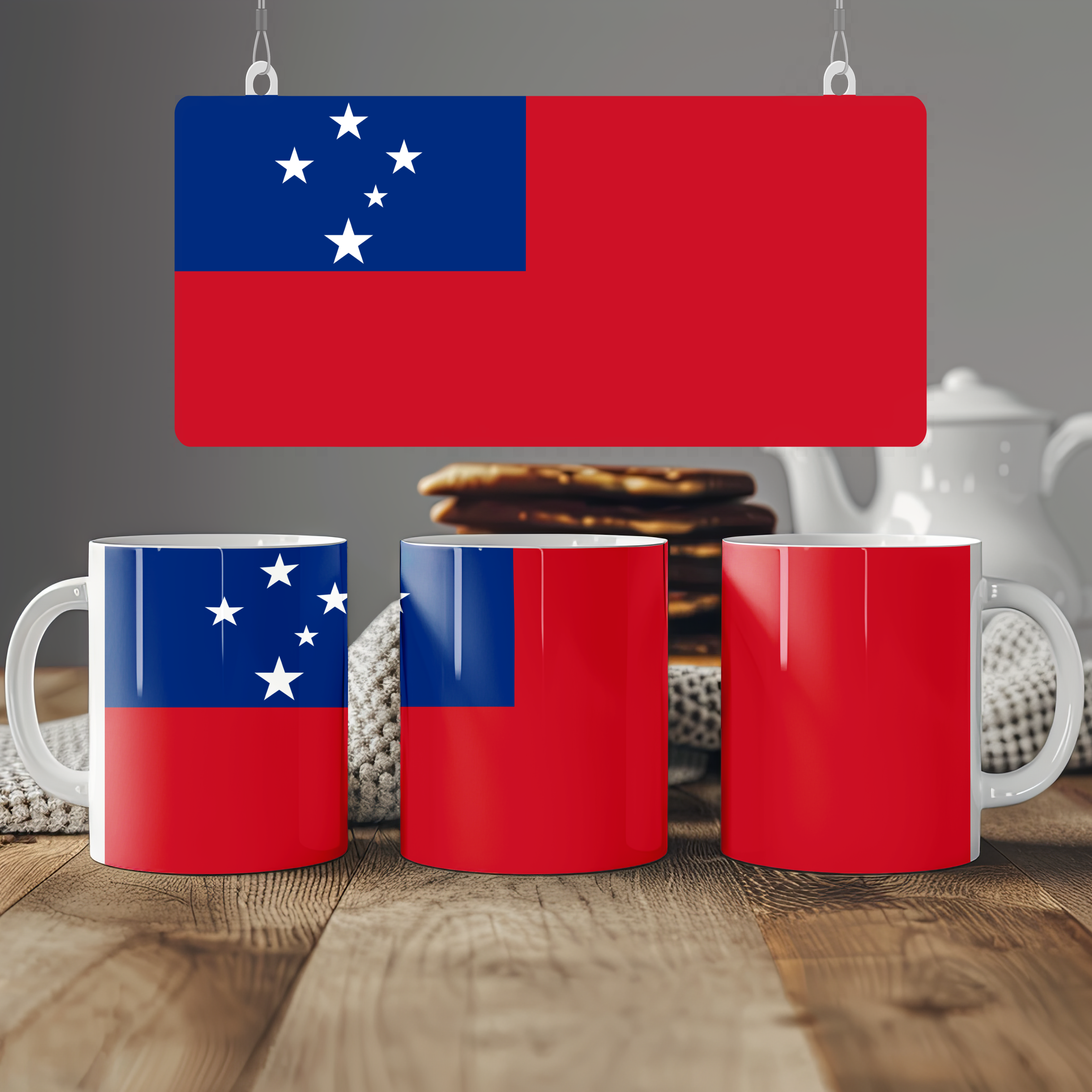 Samoa Flag Mug | Patriotic Coffee Cup | Gift for Expats, Samoa Heritage & Travelers