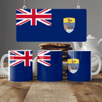 Saint Helena, Ascension and Tristan da Cunha Flag Mug | Patriotic Coffee Cup | Gift for Expats, Saint Helena Heritage & Travelers