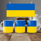 Ukraine Flag Mug | Patriotic Coffee Cup | Gift for Expats, Ukraine Heritage & Travelers