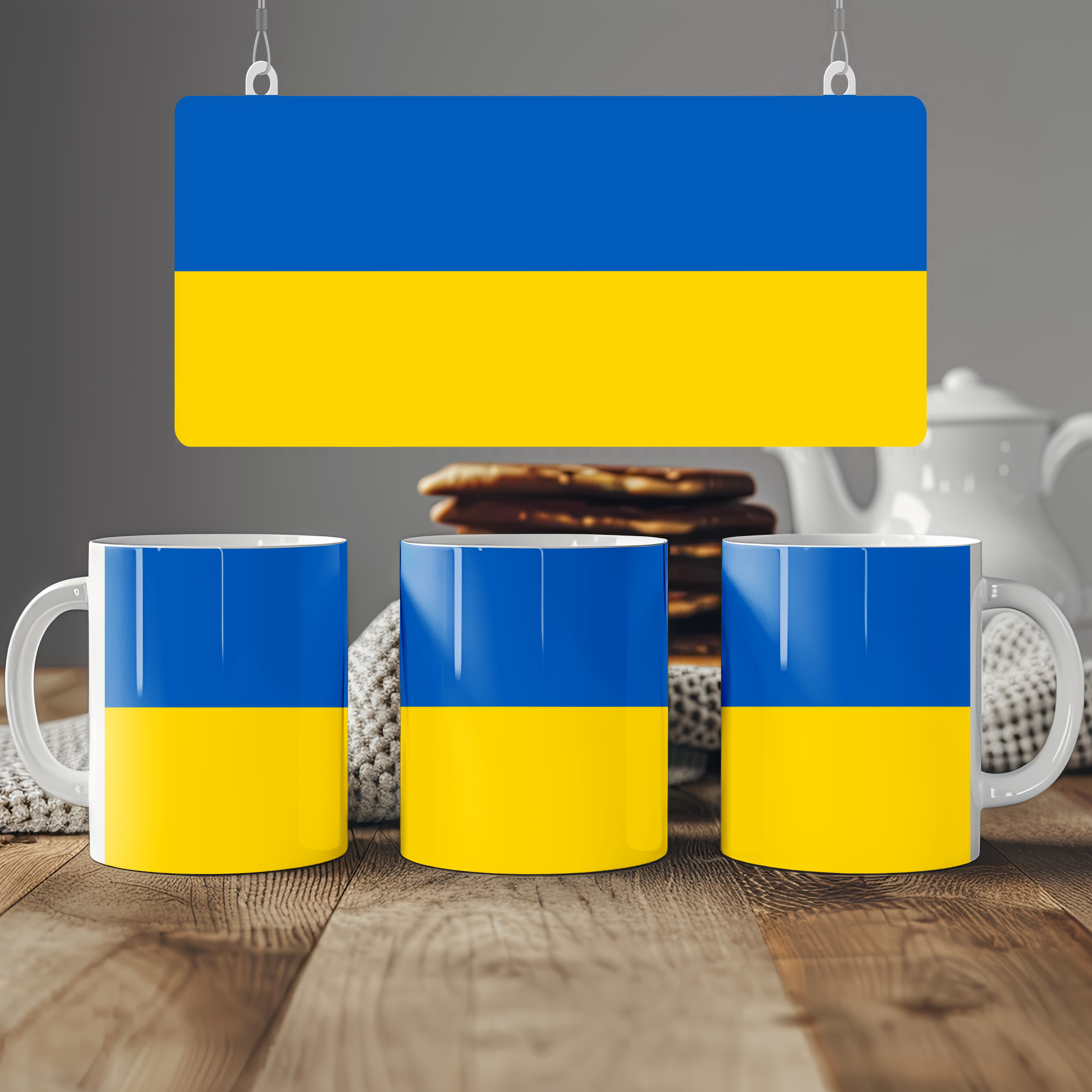 Ukraine Flag Mug | Patriotic Coffee Cup | Gift for Expats, Ukraine Heritage & Travelers