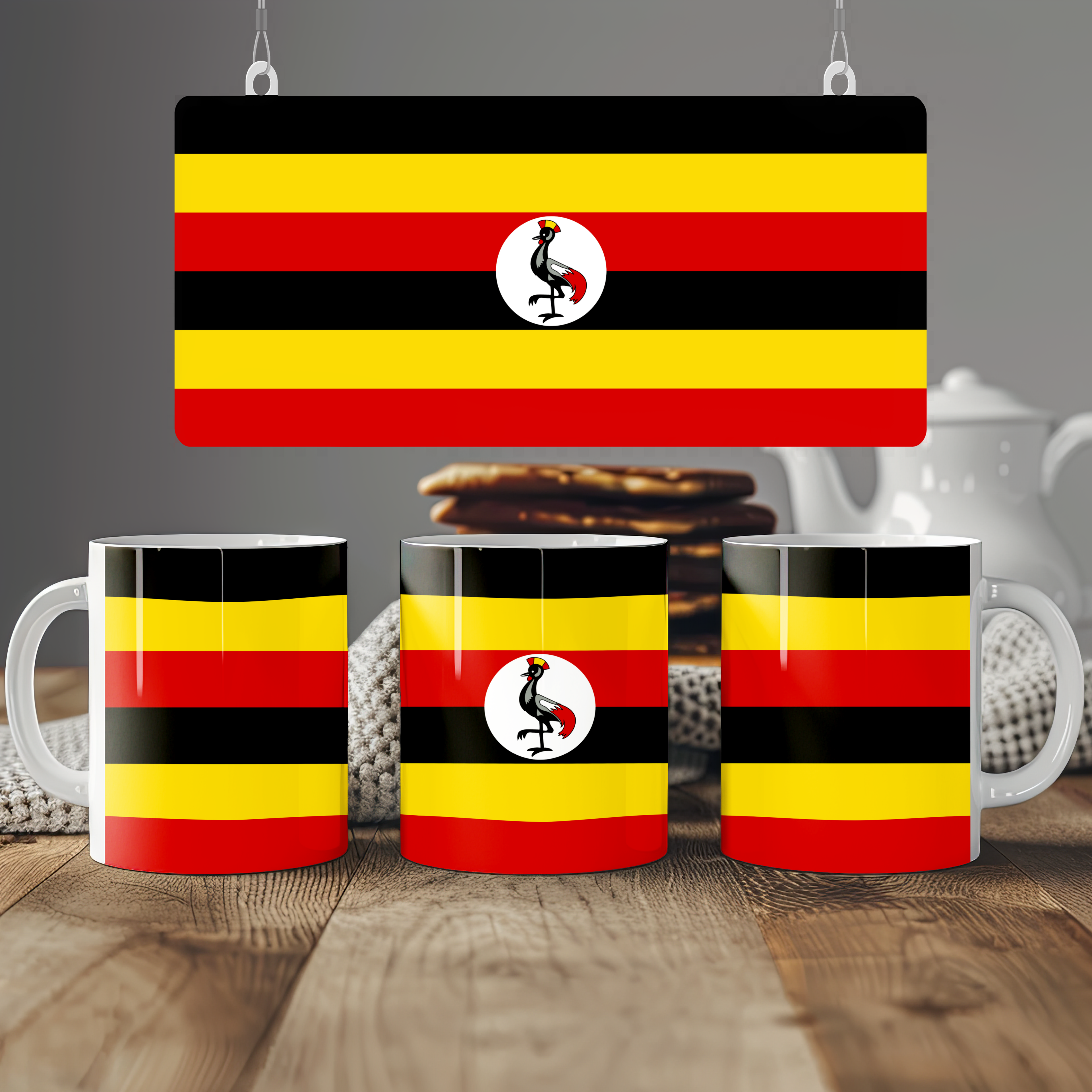 Uganda Flag Mug | Patriotic Coffee Cup | Gift for Expats, Uganda Heritage & Travelers