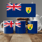 Turks and Caicos Islands Flag Mug | Patriotic Coffee Cup | Gift for Expats, Turks and Caicos Islands Heritage & Travelers