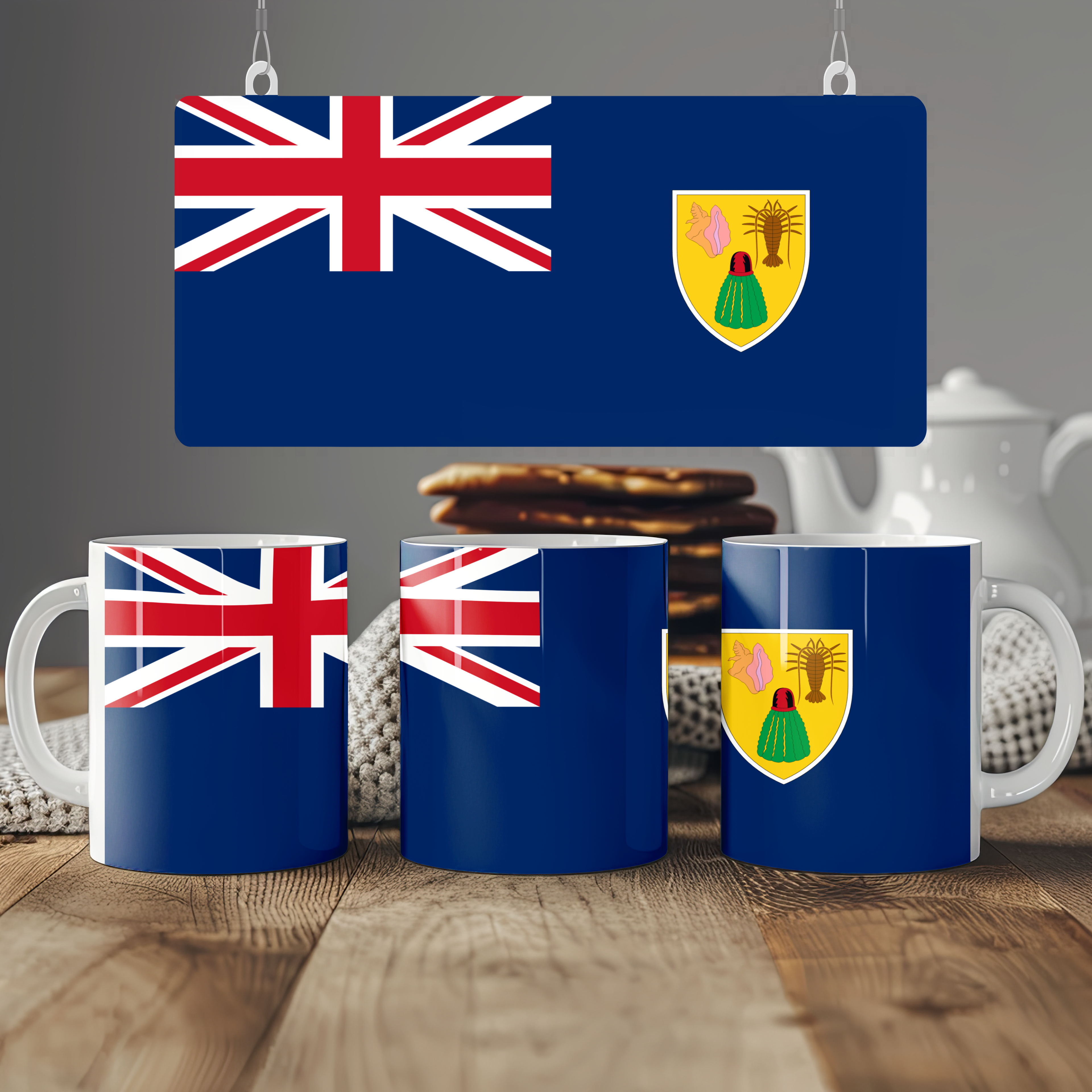 Turks and Caicos Islands Flag Mug | Patriotic Coffee Cup | Gift for Expats, Turks and Caicos Islands Heritage & Travelers