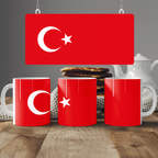 Turkey Flag Mug | Patriotic Coffee Cup | Gift for Expats, Turkey Heritage & Travelers