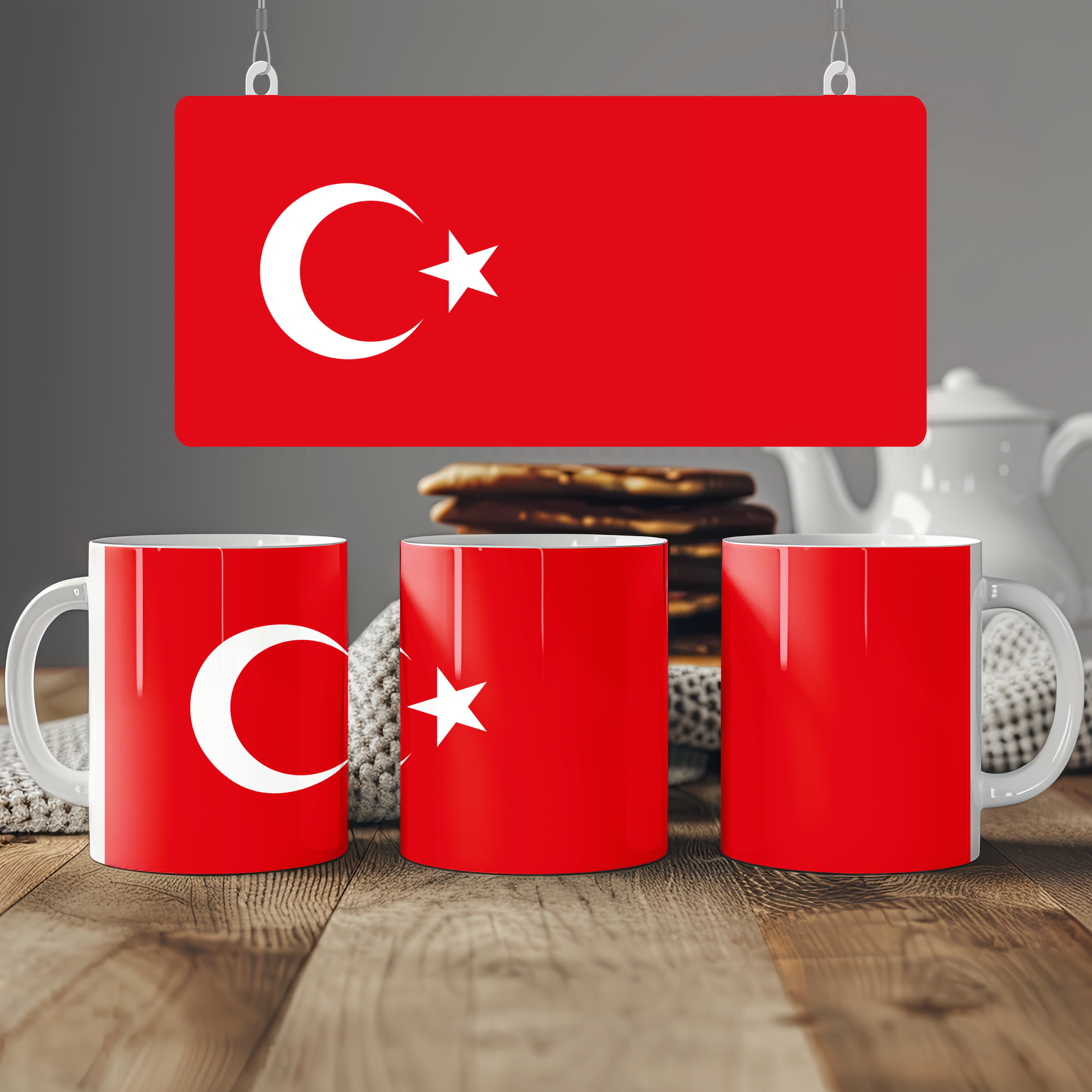 Turkey Flag Mug | Patriotic Coffee Cup | Gift for Expats, Turkey Heritage & Travelers